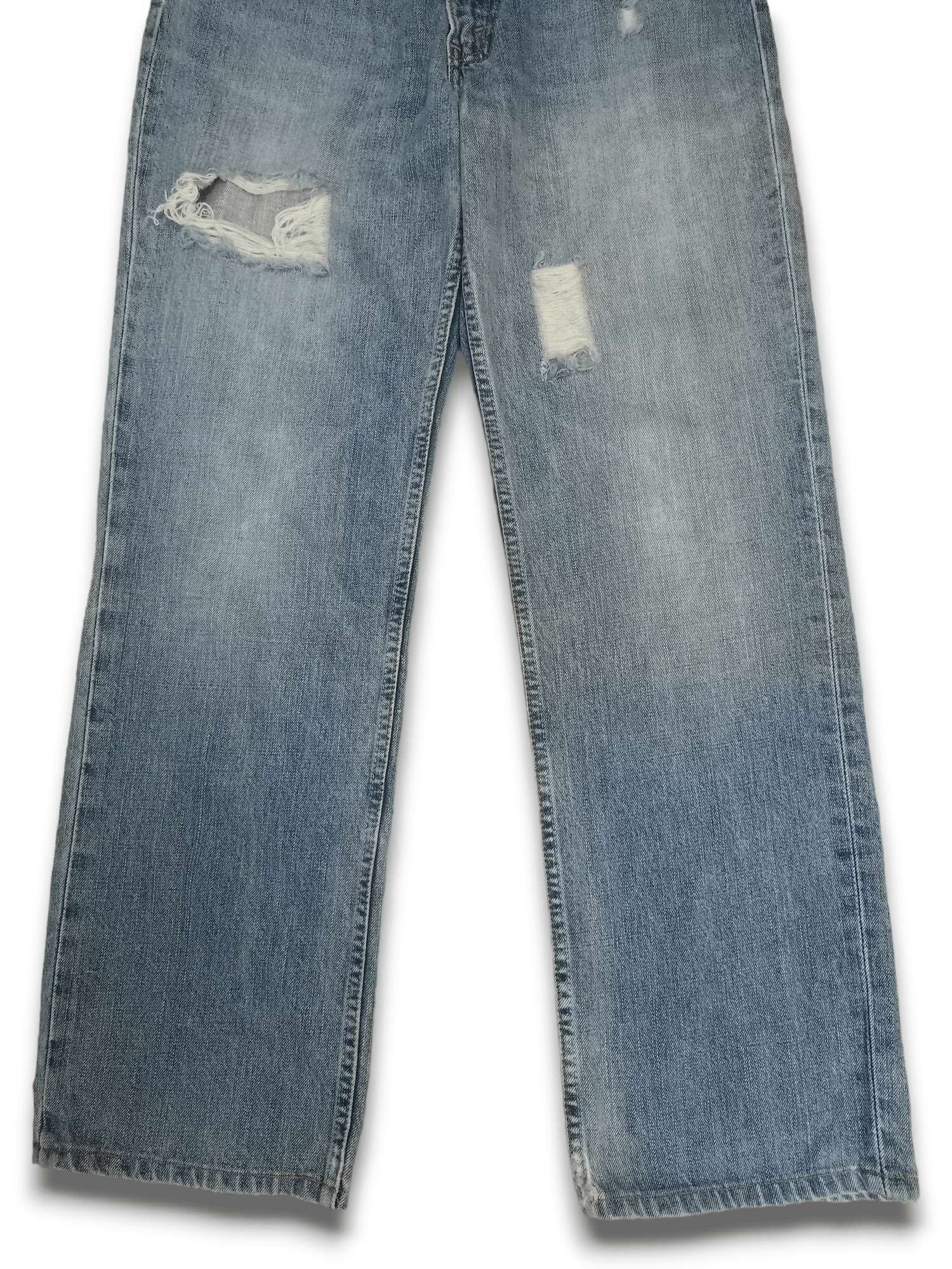 Levi's × Levi's Vintage Clothing Vintage 90s Levis 502 Blue Wash Distressed Loose Jeans Size US 29 - 7 Thumbnail