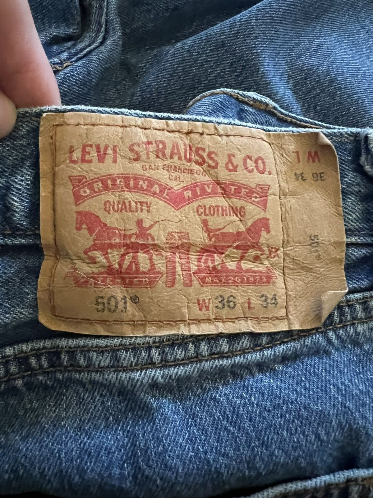 Levi's × Vintage Faded vintage Levi denim Size US 36 / EU 52 - 3 Thumbnail
