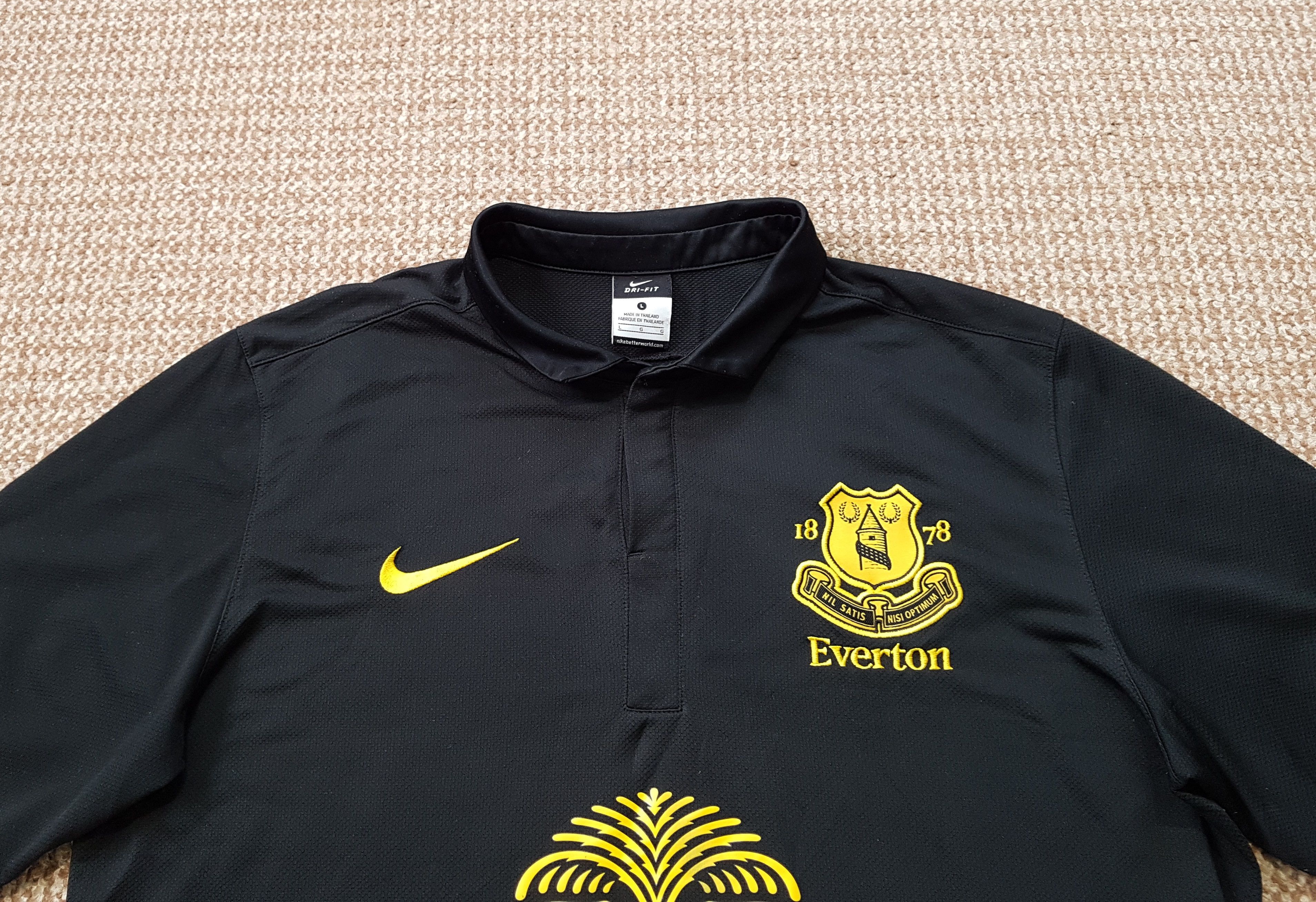 Nike Nike Everton 2012-13 Away Soccer Football Jersey Shirt sz L Size US L / EU 52-54 / 3 - 3 Thumbnail