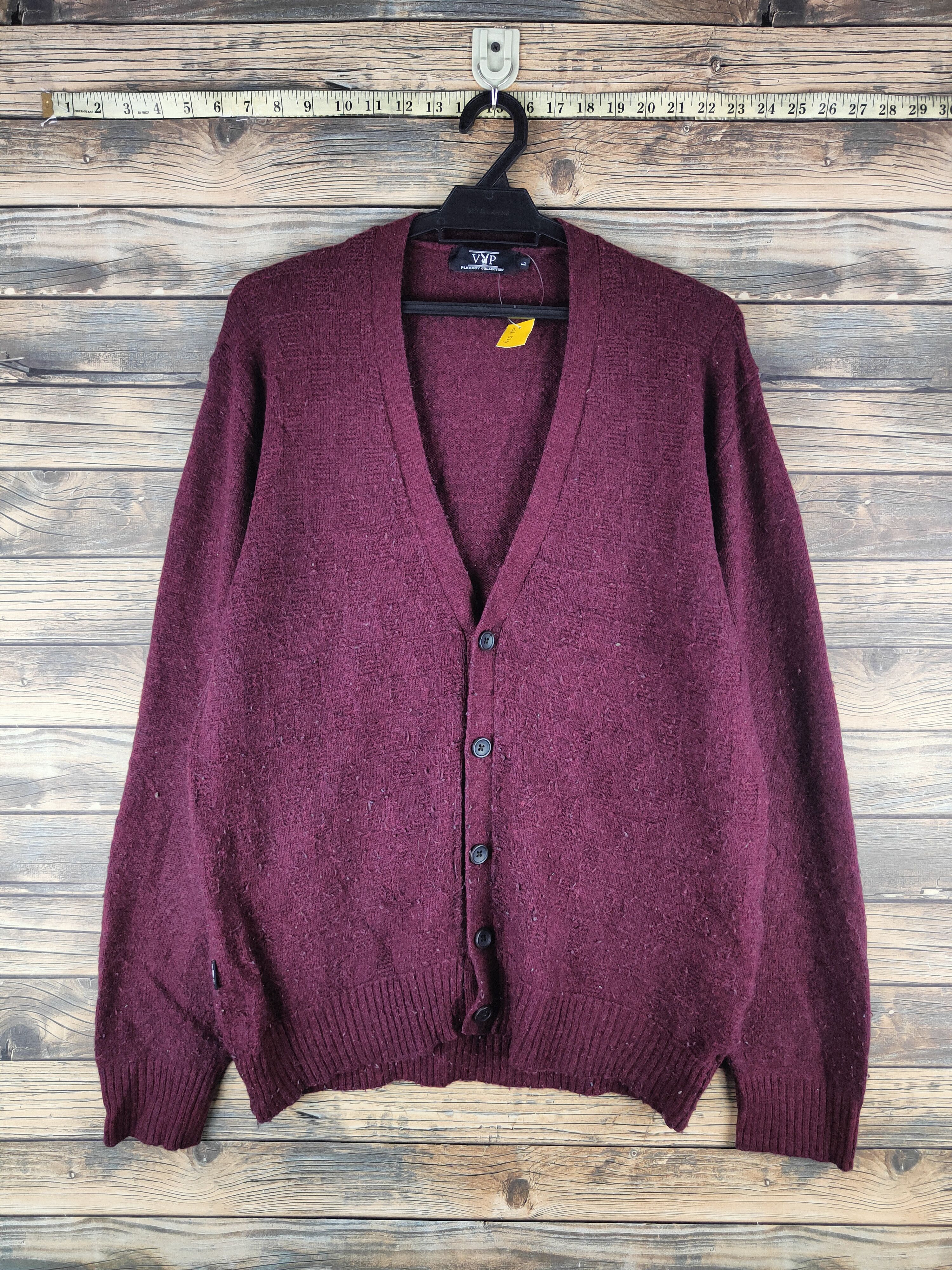Playboy DL Vip Playboy Dark Purple Knitwear Cardigans #46-524 Size US L / EU 52-54 / 3 - 1 Thumbnail