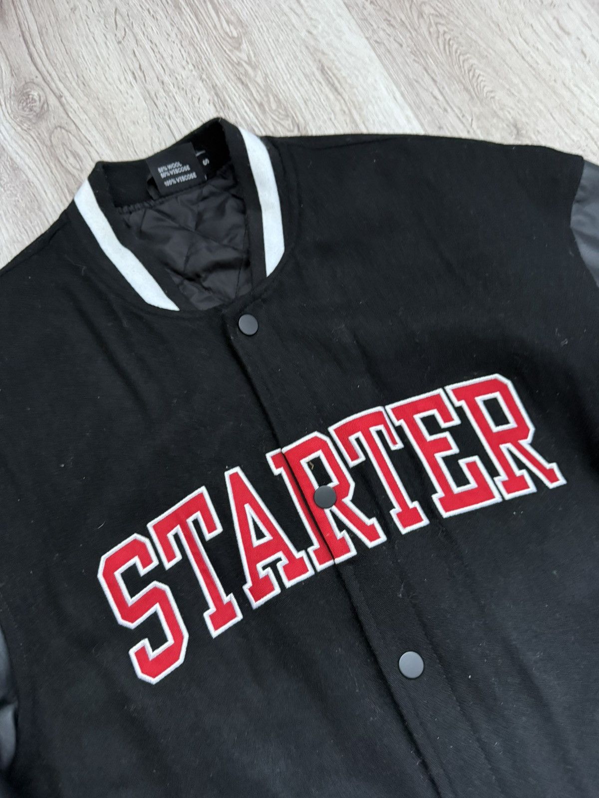 Starter Starter Black Label Varsity Jacket Wool LeatherOversized Fit Size US S / EU 44-46 / 1 - 6 Thumbnail