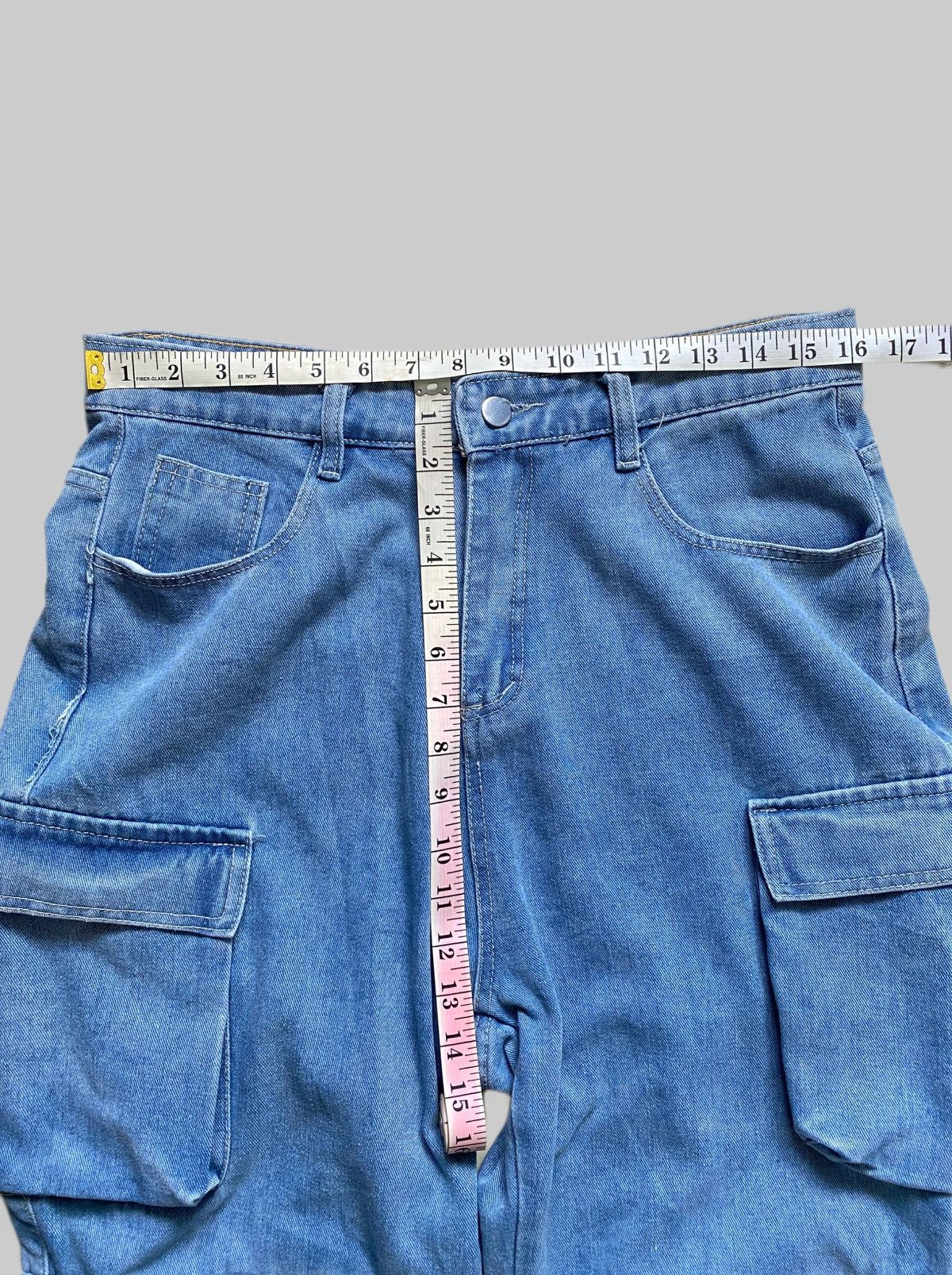 Japanese Brand Utility Denim Cargo Jeans Multipocket Rocky Style Size US 32 / EU 48 - 4 Thumbnail