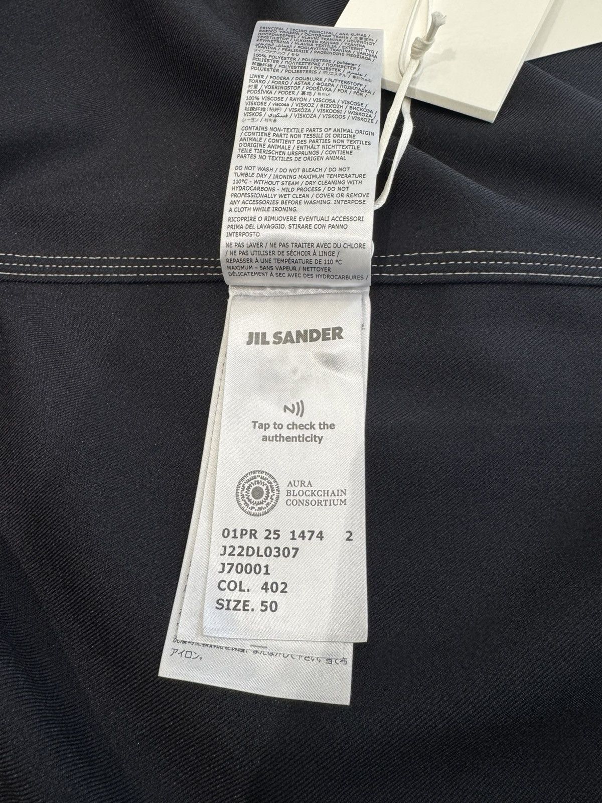 Jil Sander NWT Contrast Stitch Camp Collar Shirt - BLUE, 50 Size US M / EU 48-50 / 2 - 7 Thumbnail