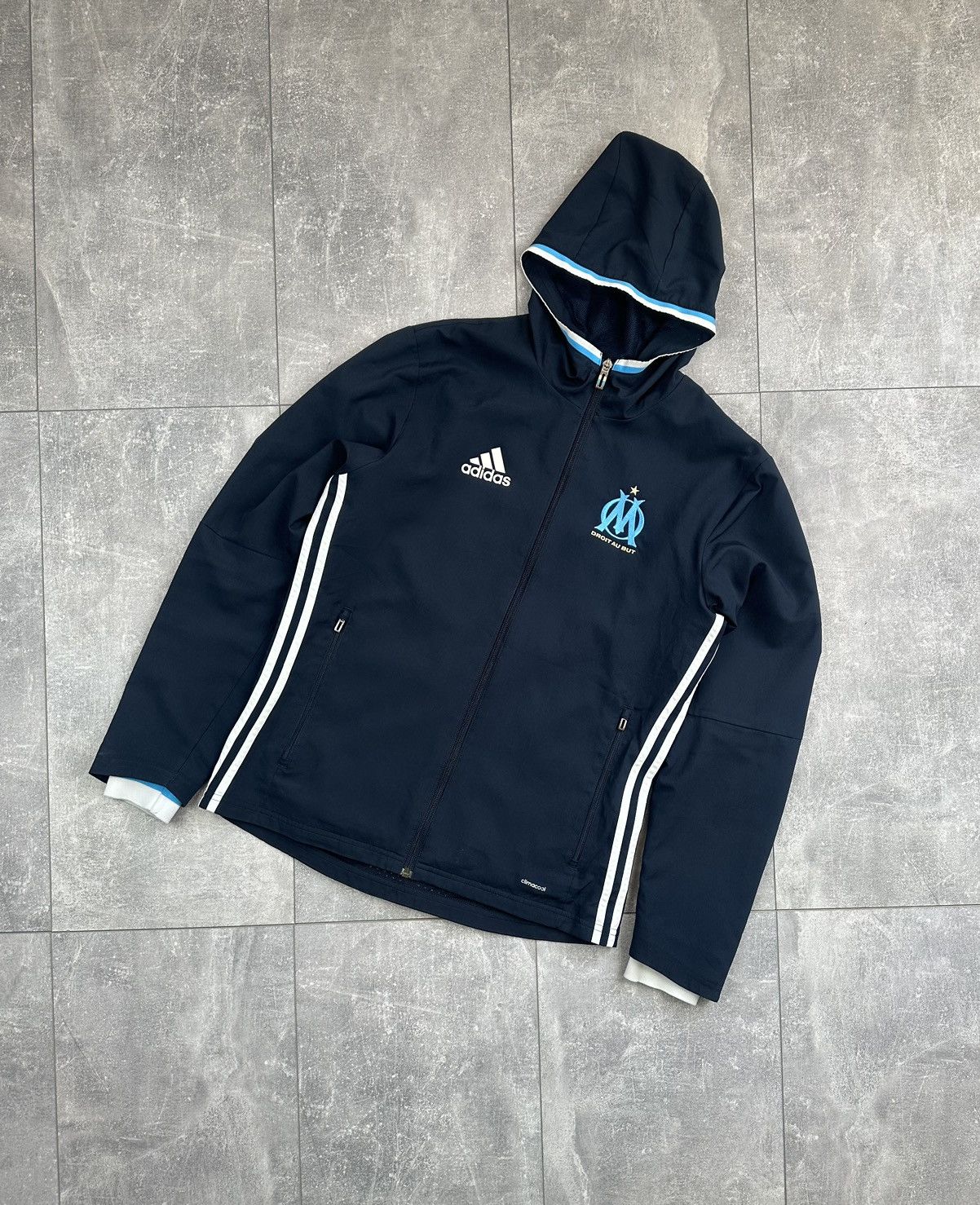Adidas Adidas Marseille Training Soccer Football Jacket Size US S / EU 44-46 / 1 - 1 Thumbnail