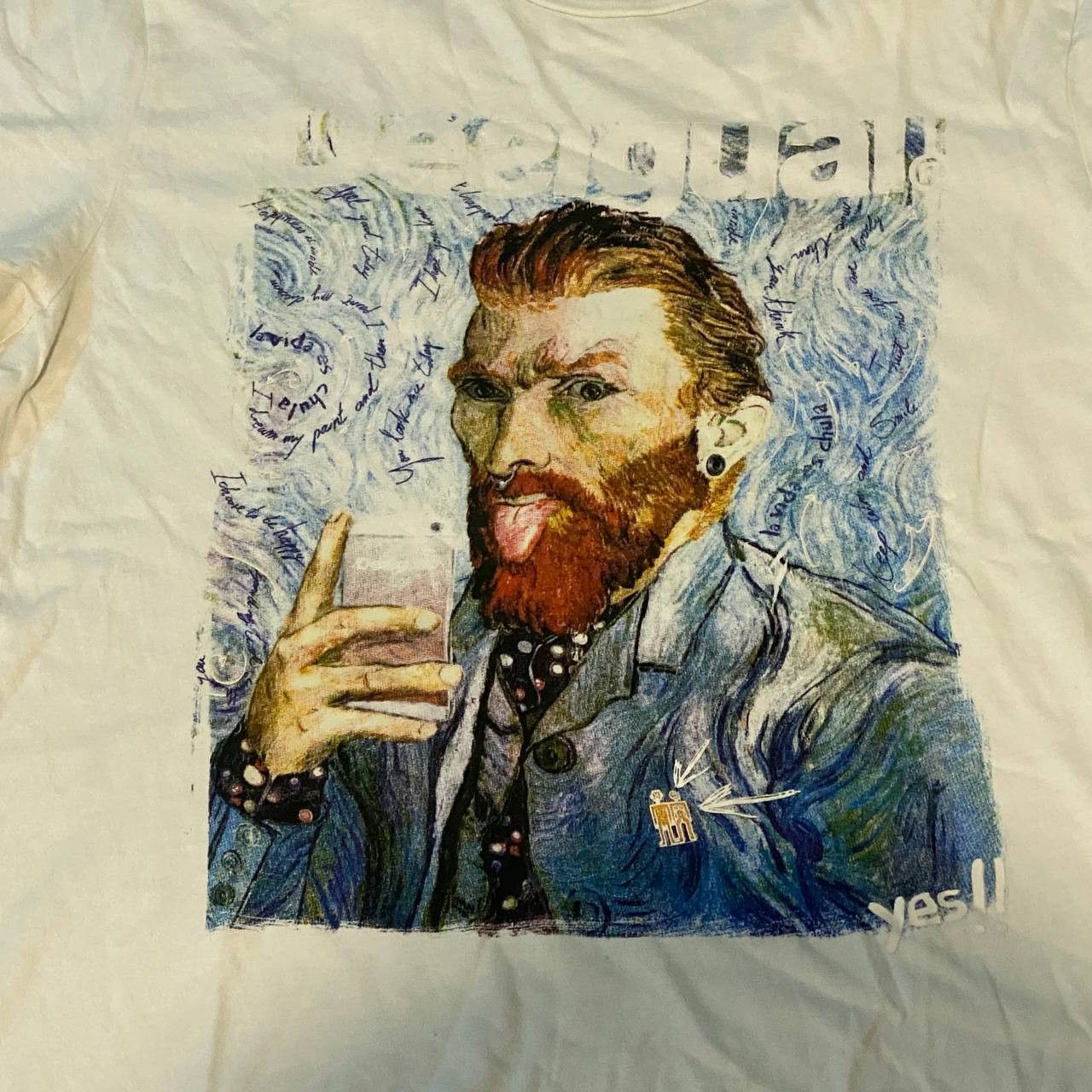 Hysteric Glamour Rare Vincent Hipe Van Gogh T-Shirts White Men’s Size XL Size US XL / EU 56 / 4 - 2 Thumbnail