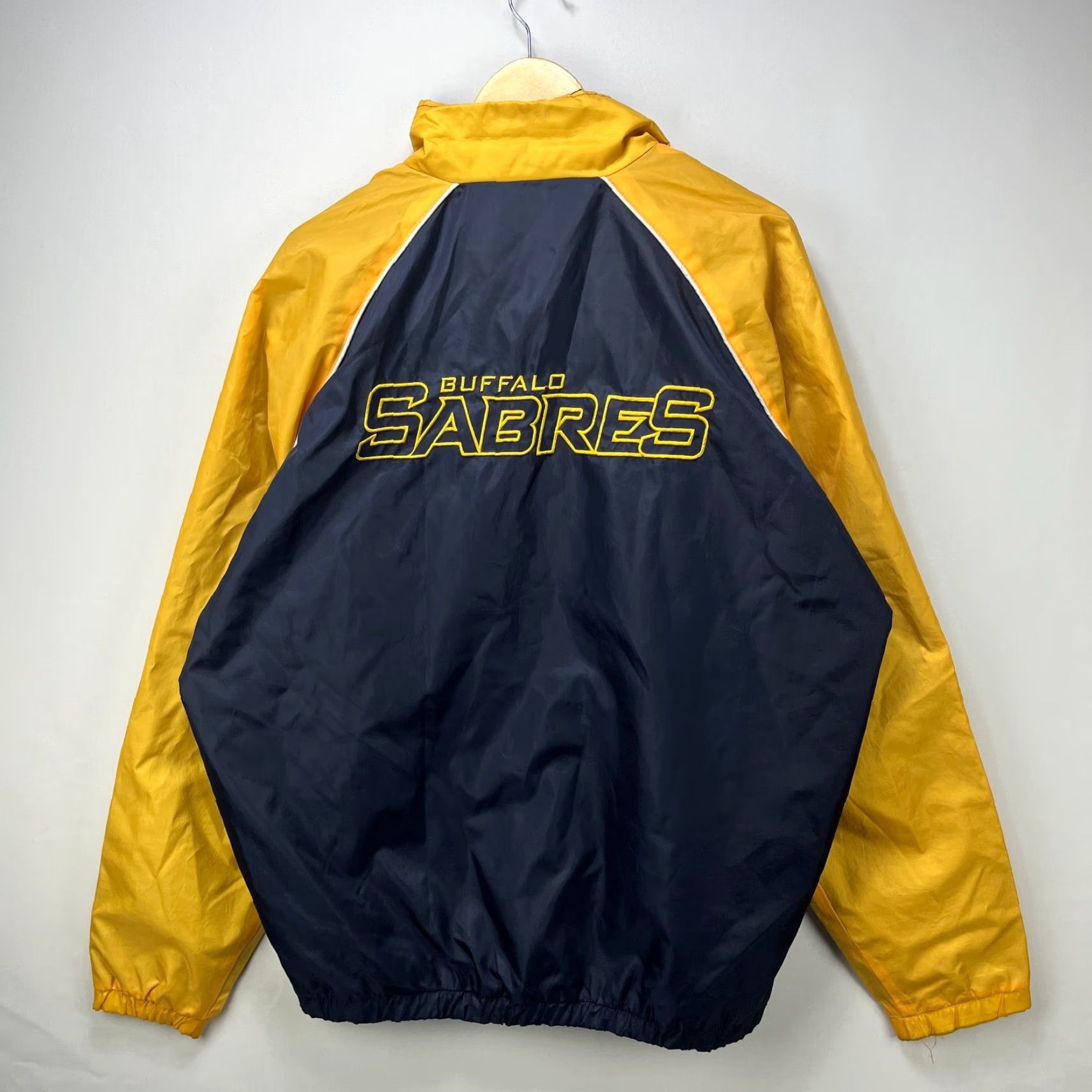 NHL VINTAGE 90s Buffalo Sabres NHL Windbreaker Jacket XL Blue Men Jacket Windbreaker 90s Buffalo Sabres NHL Size US XL / EU 56 / 4 - 5 Thumbnail