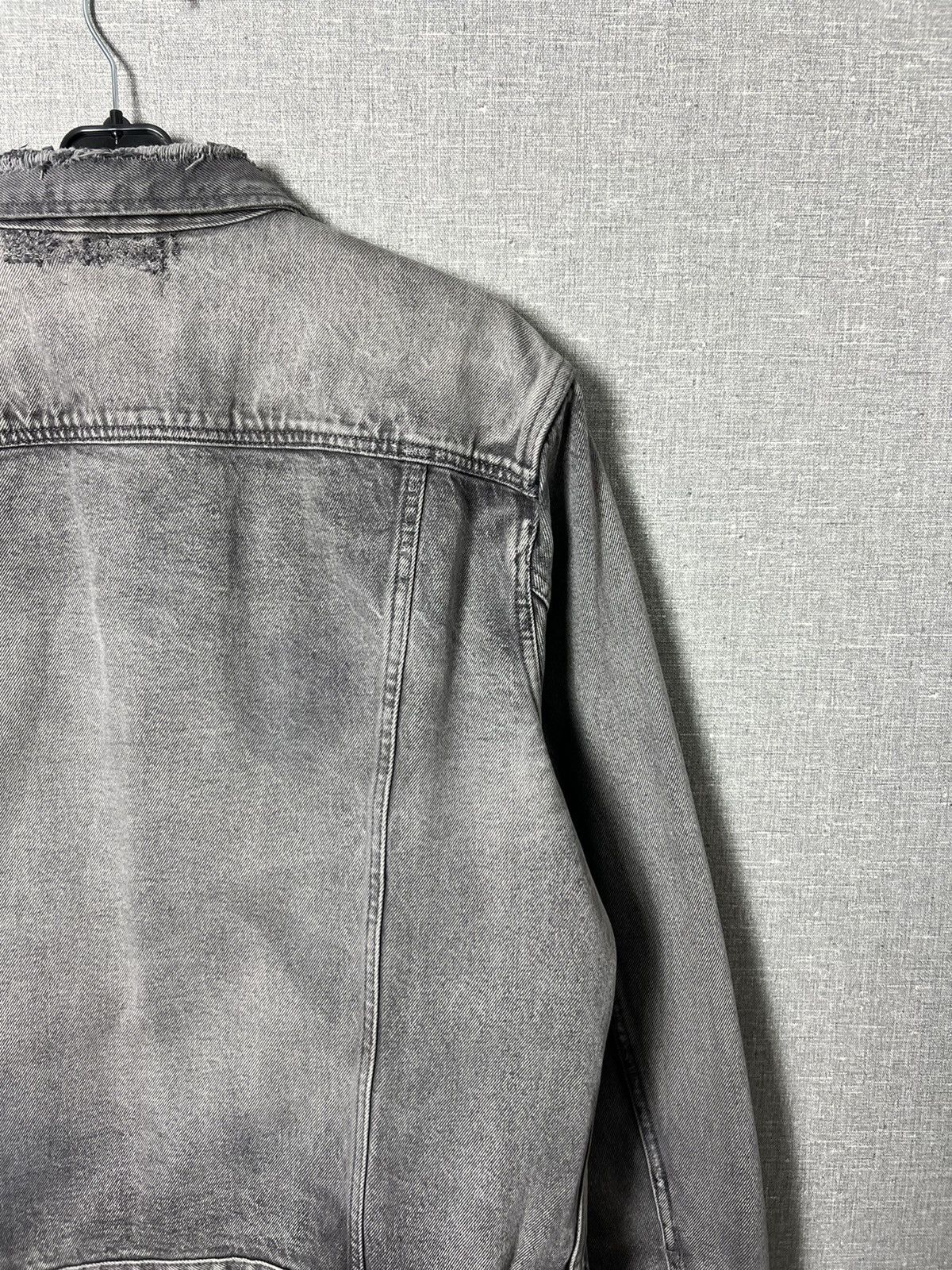 All Saints Bohmer Distressed Denim Jean Jacket Size M