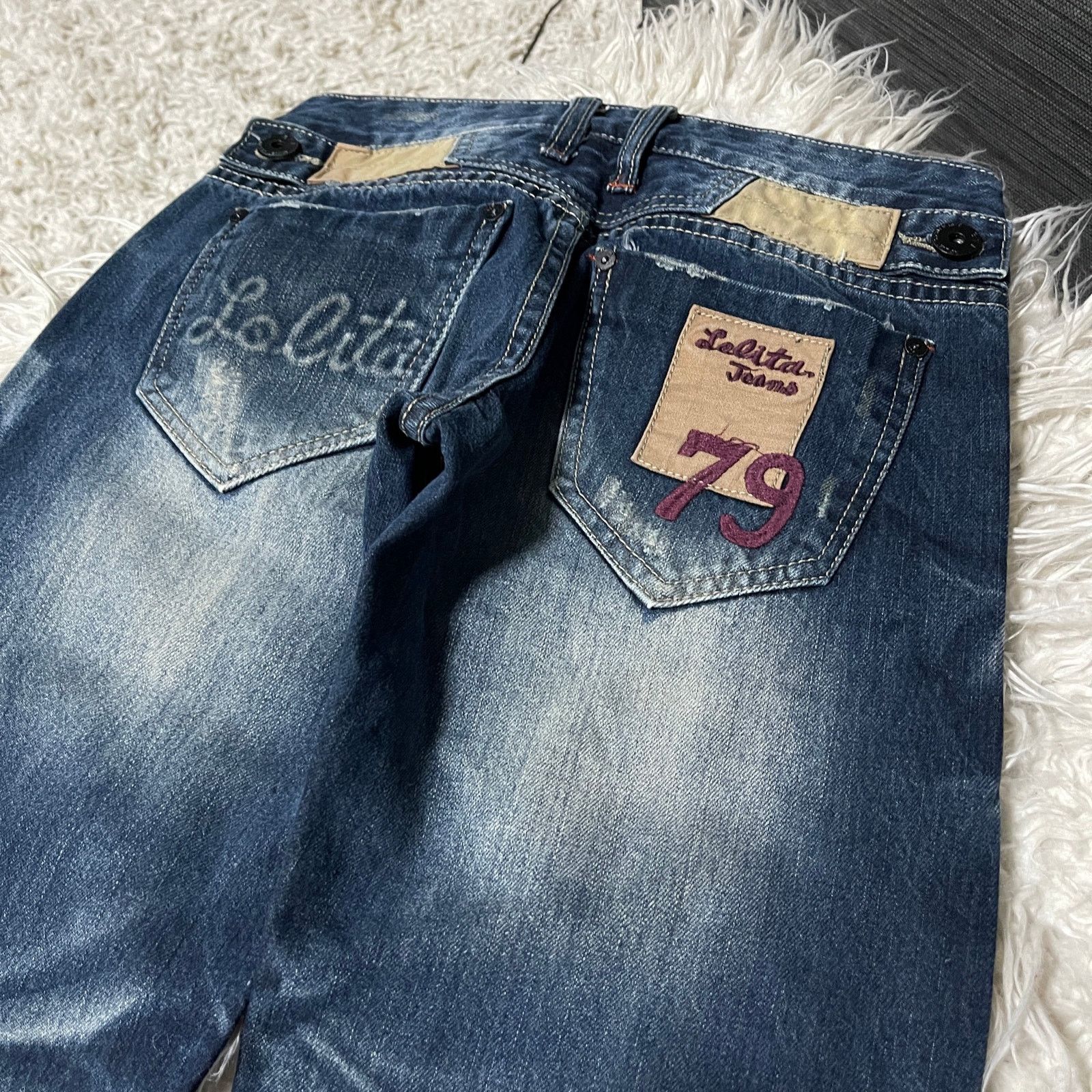 If Six Was Nine Vintage Faded Wash Japanese Brand Low-rise Denim Jeans Blue Size 28" / US 6 / IT 42 - 4 Thumbnail