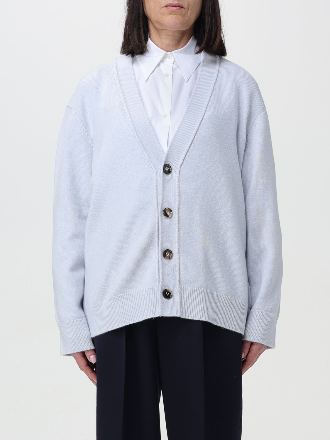 image of Bottega Veneta Cardigan Woman Wisteria, Women's (Size Medium)