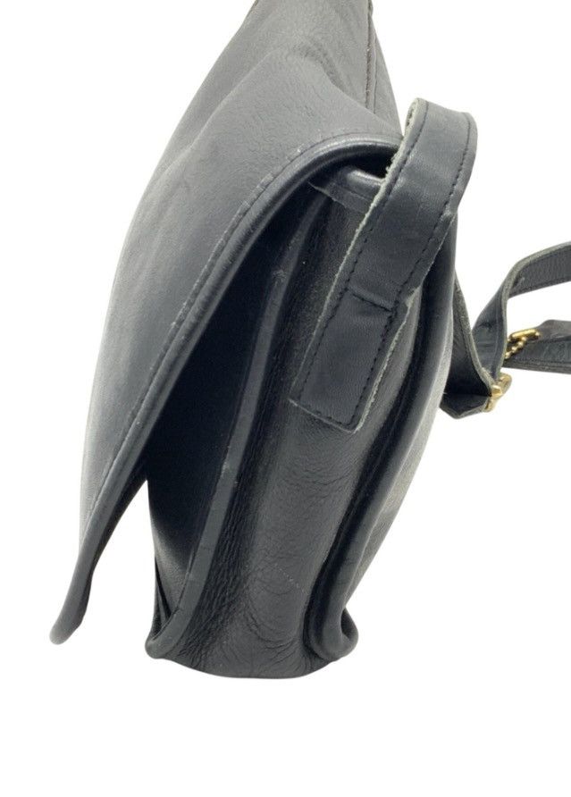 Coach VTG Coach Black Leather Messenger Shoulder Purse 1970s Size ONE SIZE - 3 Thumbnail