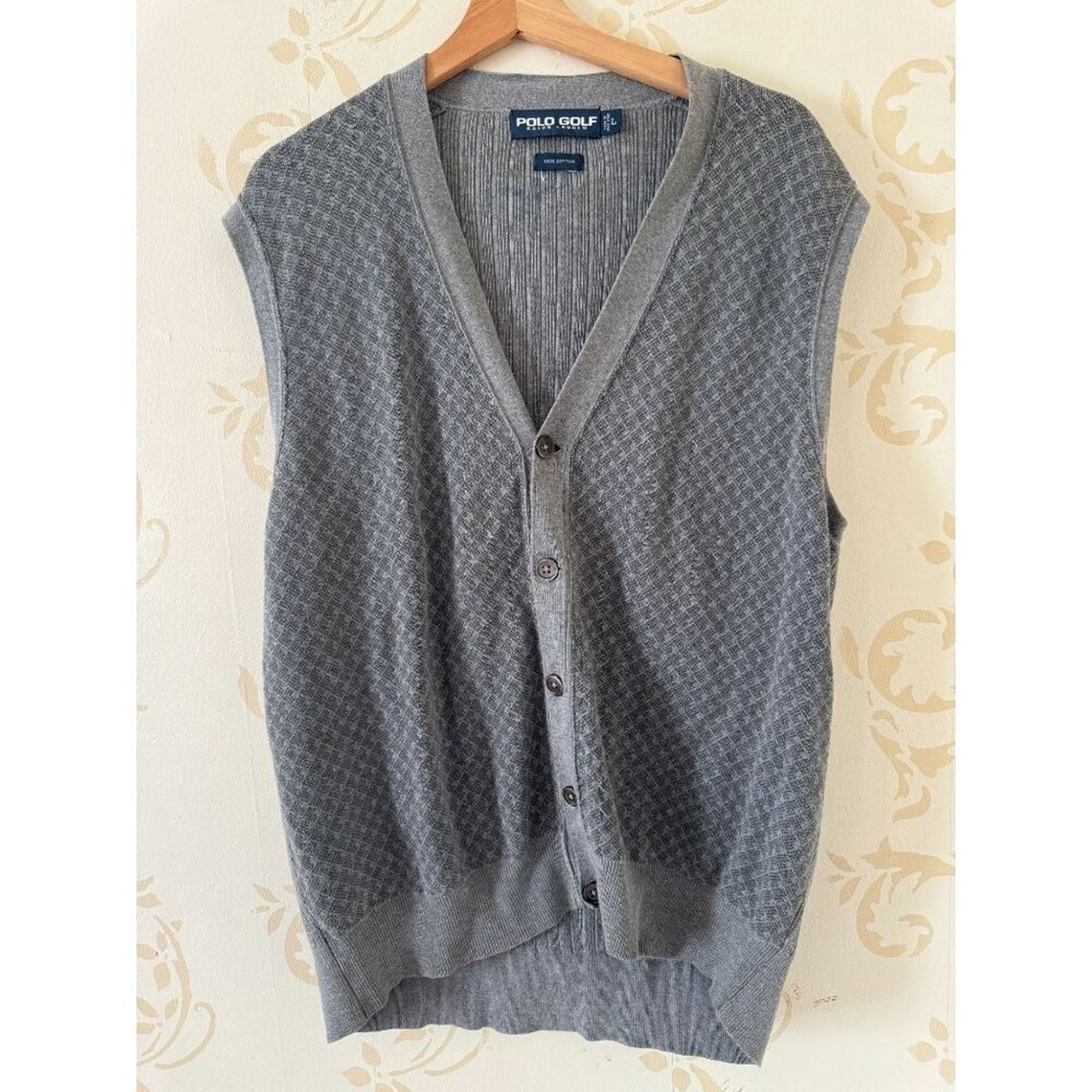 Ralph Lauren Polo Golf Ralph Lauren Gray Sweater Vest Men's Size Large Size US L / EU 52-54 / 3 - 1 Thumbnail