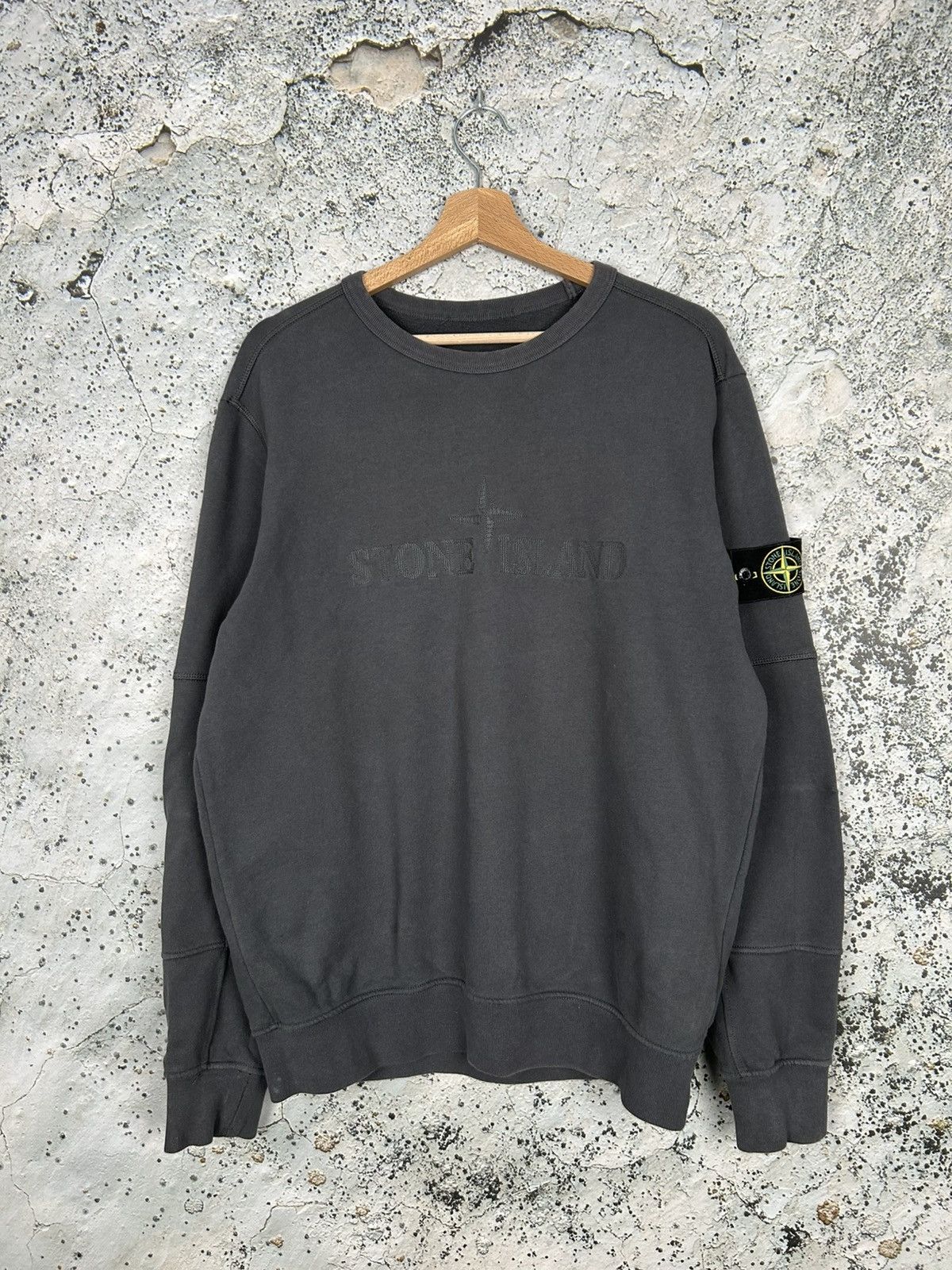 Stone Island Vintage Stone Island Patch Crewneck Designer Streetwear Rare Size US XL / EU 56 / 4 - 1 Thumbnail