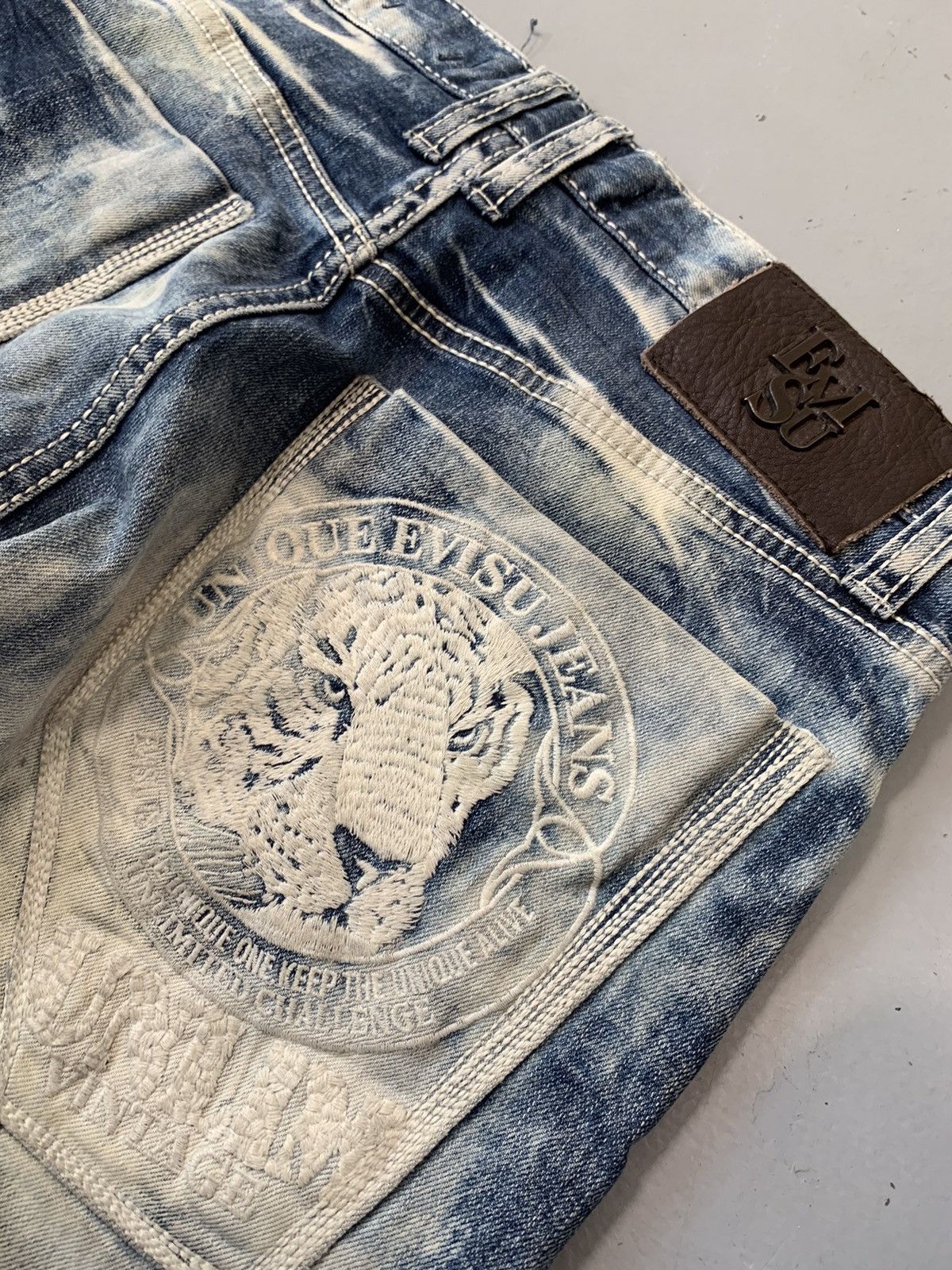 Japanese Brand Vintage Evisu inspired denim Size US 30 / EU 46 - 8 Thumbnail