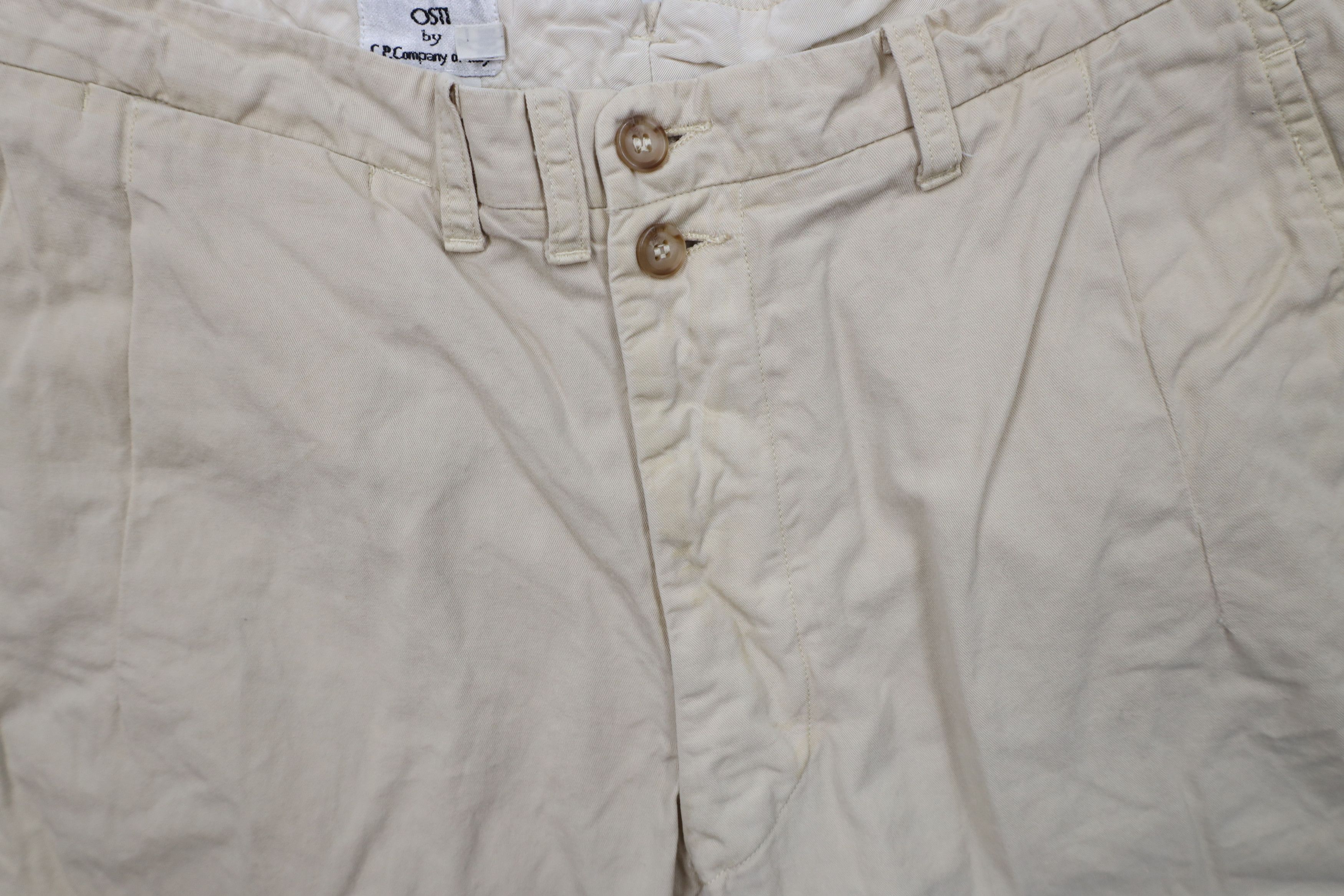 Vintage Vintage 90s CP Company Massimo Button Wide Leg Chino Pants Size US 30 / EU 46 - 5 Thumbnail