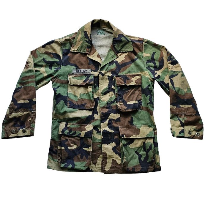 Military Vintage US Army Woodland Camo Field Jacket Adult Medium Regu ...