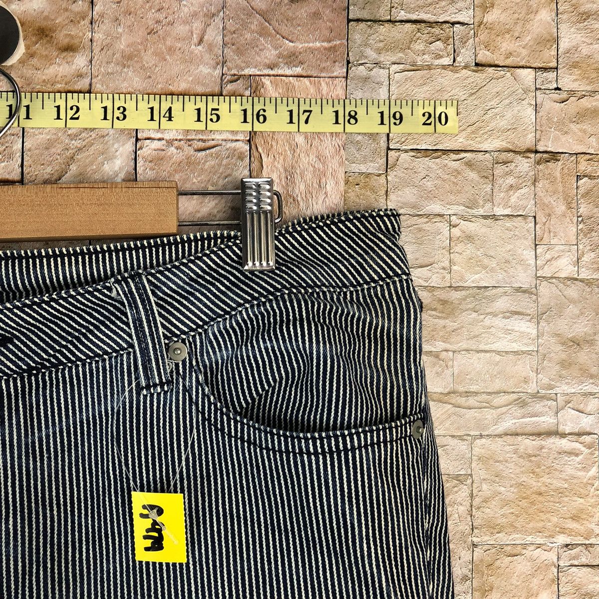 Japanese Brand × Vintage Japanese Brand Blue Stripe Casual Pants #A974 Size US 34 / EU 50 - 8 Thumbnail