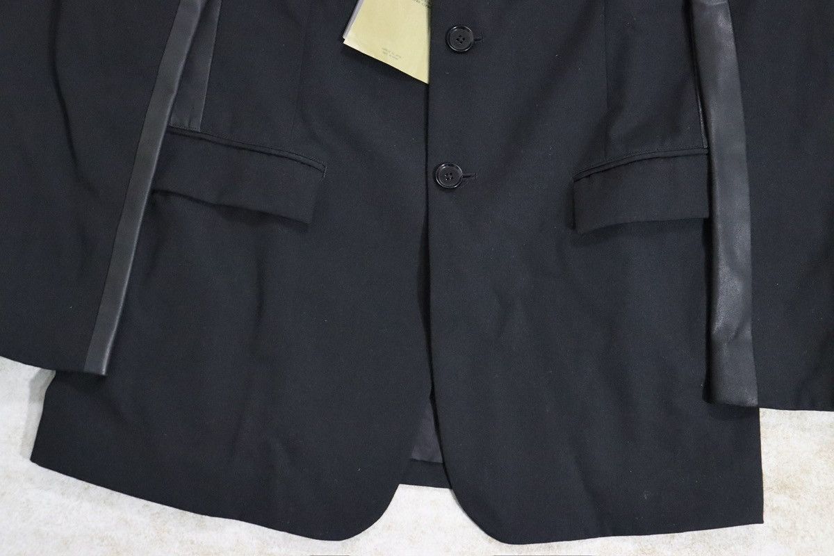 Yohji Yamamoto Yohji Yamamoto 09ss “Peace of shit” Leather Blazer Jacket Size 50S - 6 Thumbnail