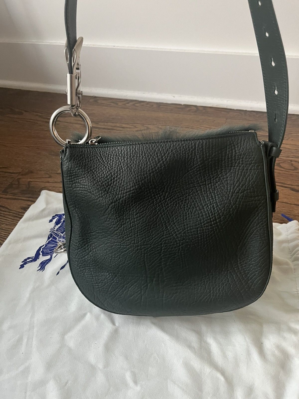 Burberry Burberry Small Knight Shearling Bag Size ONE SIZE - 14 Thumbnail