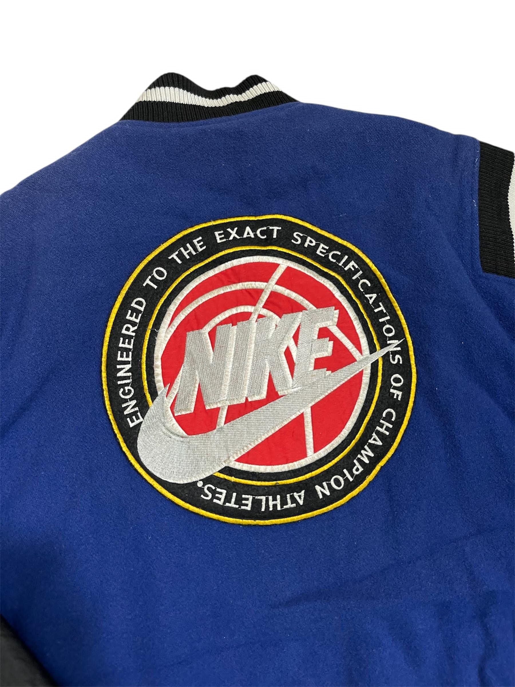 Nike Vintage 90's Nike Leather Varsity Jacket Size US L / EU 52-54 / 3 - 5 Thumbnail
