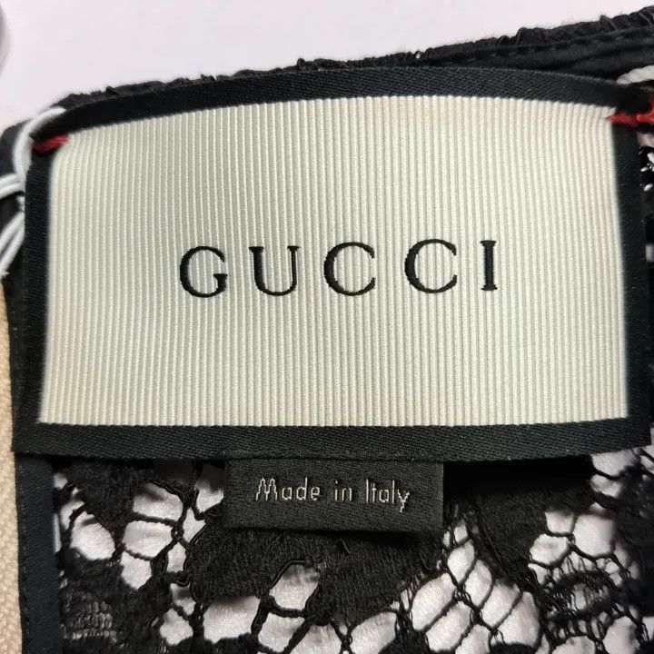 Gucci Gucci Gucci Black Lace Short Sleeve Dress -2506 Size US 38 / EU 54 - 1 Thumbnail