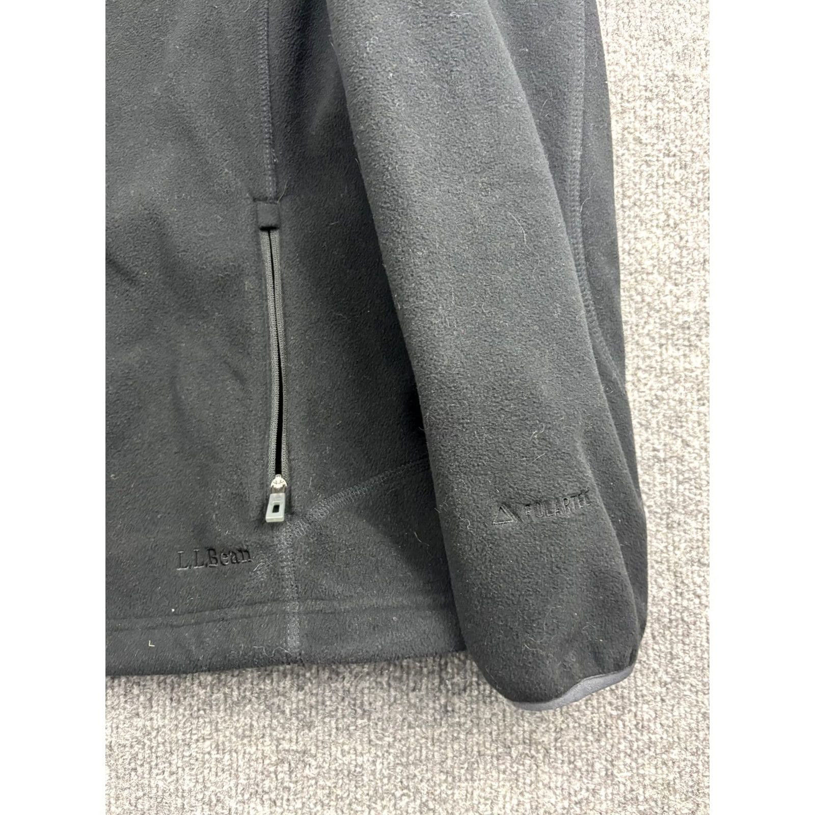 Vintage L.L.Bean Jacket Womens XL Black Polartec Fleece Full Zip Stand Collar Pockets Size XL / US 12-14 / IT 48-50 - 3 Thumbnail