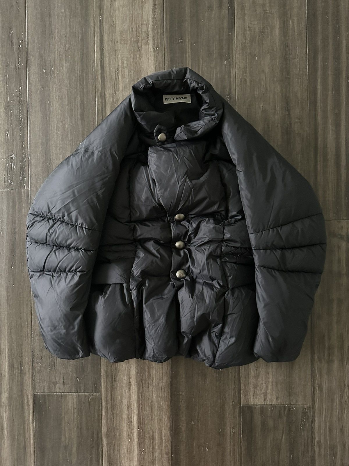 image of Issey Miyake Black Down Jacket M, Men's (Size Medium)