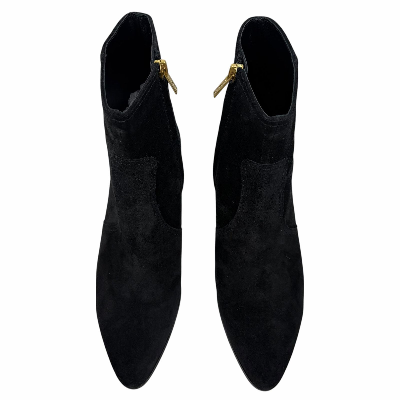 Veronica Beard Veronica Beard Ames Suede Block Heel Ankle Boots Black 8M Size US 8 / IT 38 - 5 Thumbnail