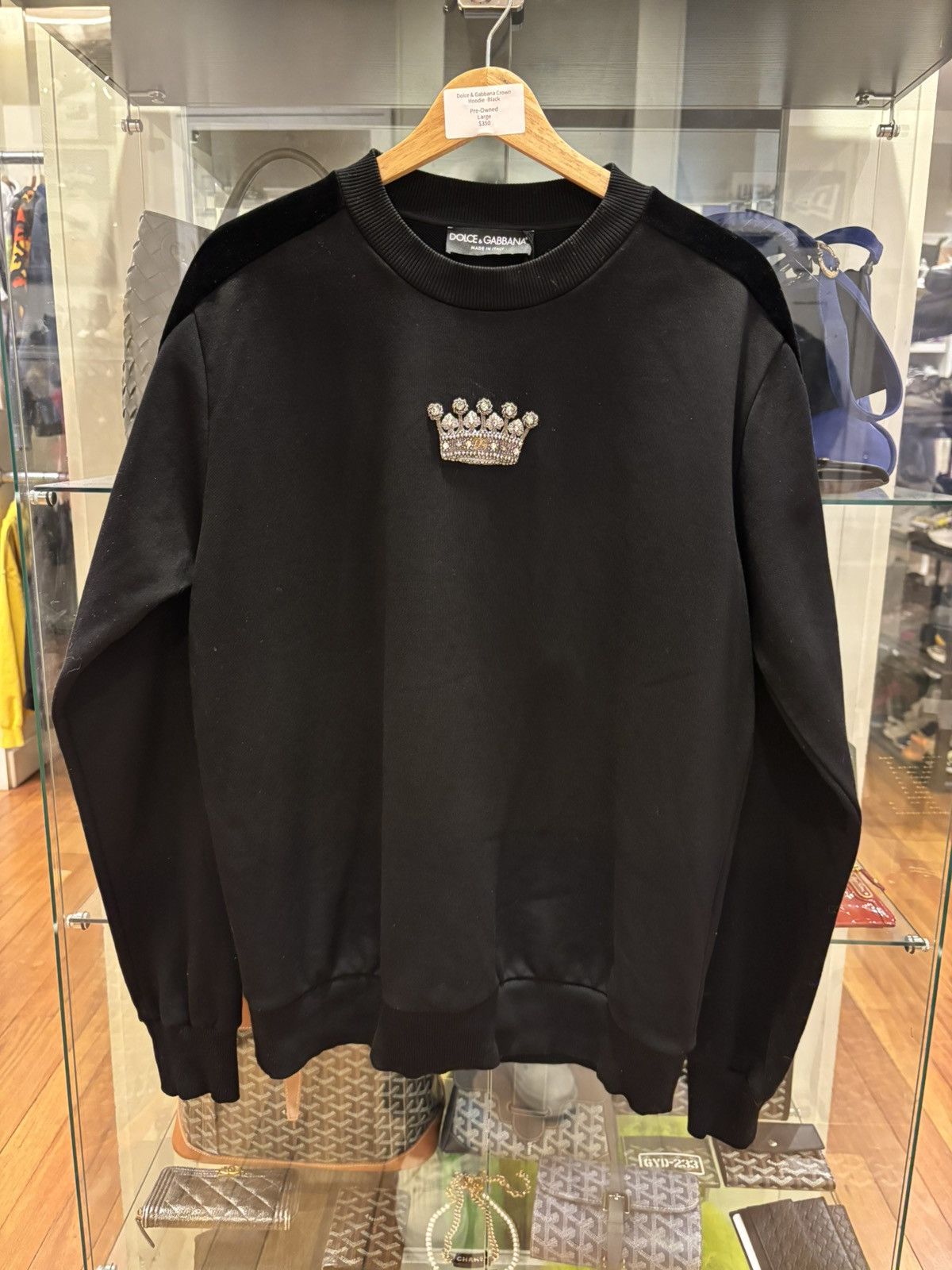 Dolce & Gabbana Dolce & Gabbana Crown Crewneck - Black Size US M / EU 48-50 / 2 - 1 Thumbnail