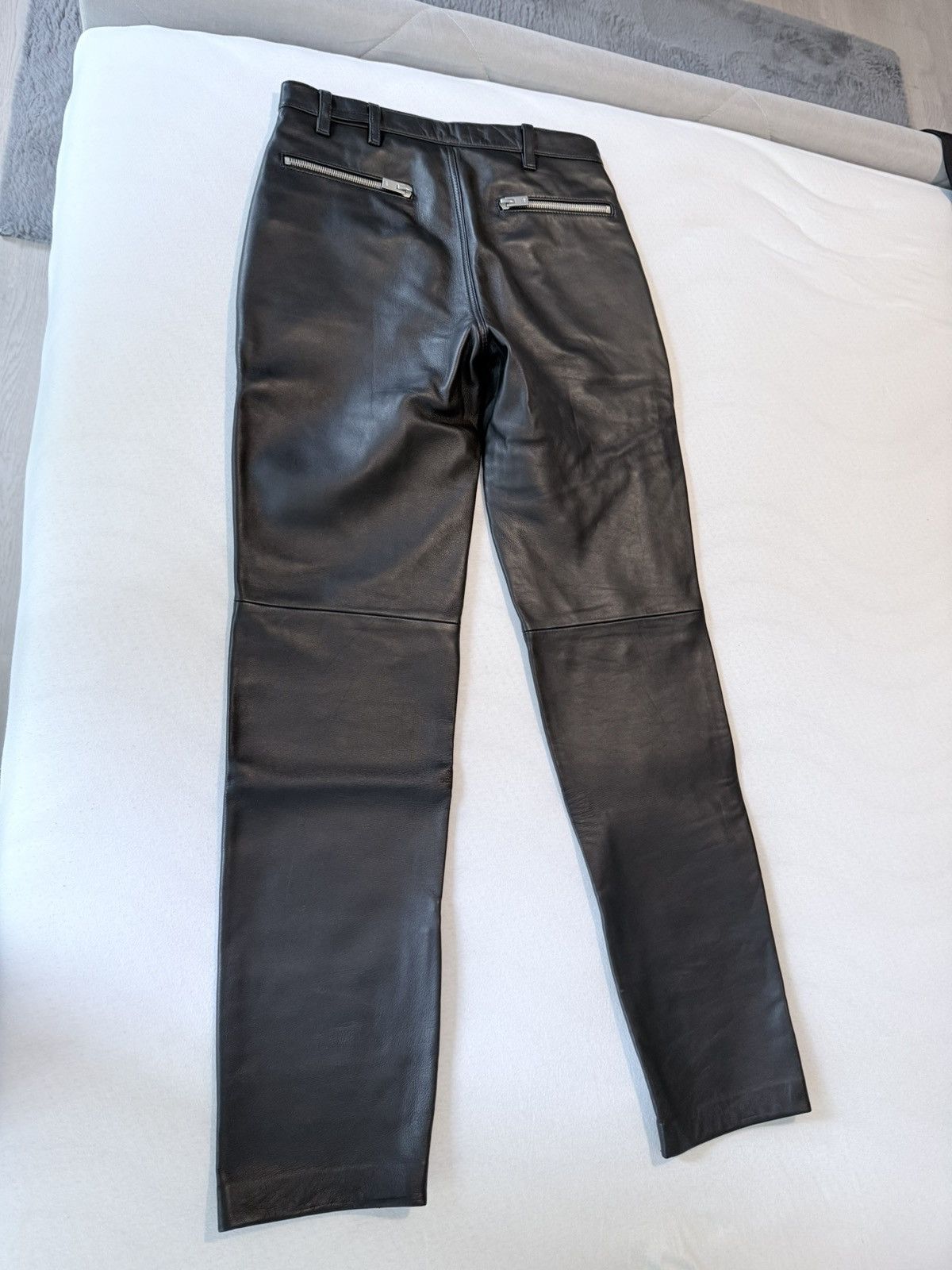 Heliot Emil Black Secluse Leather Trousers Size US 30 / EU 46 - 4 Thumbnail