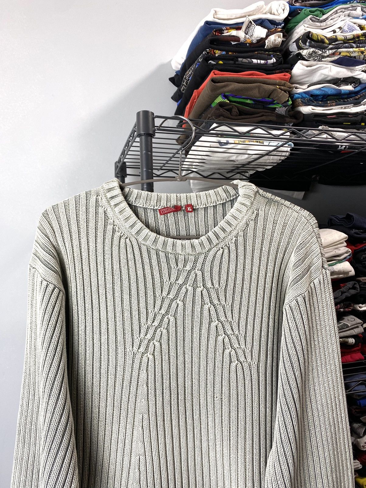 Vintage Y2K Vintage Striped Diesel Style Japanese Knit Sweater Size US XL / EU 56 / 4 - 2 Thumbnail