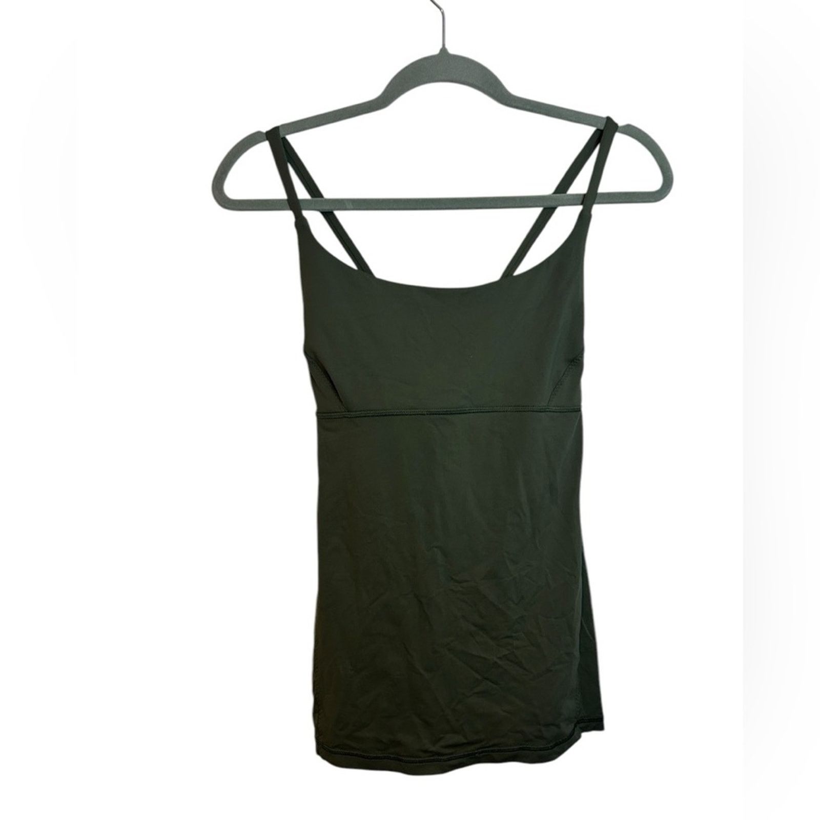 Lululemon Lululemon Olive Green Strappy Active Tank Size M / US 6-8 / IT 42-44 - 1 Thumbnail