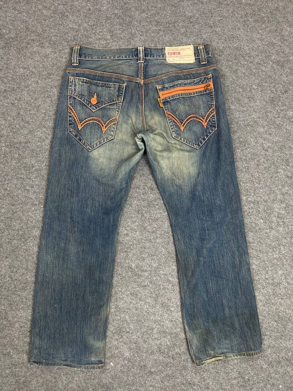 Edwin vintage edwin distressed denim nice design Size US 38 / EU 54 - 2 Thumbnail