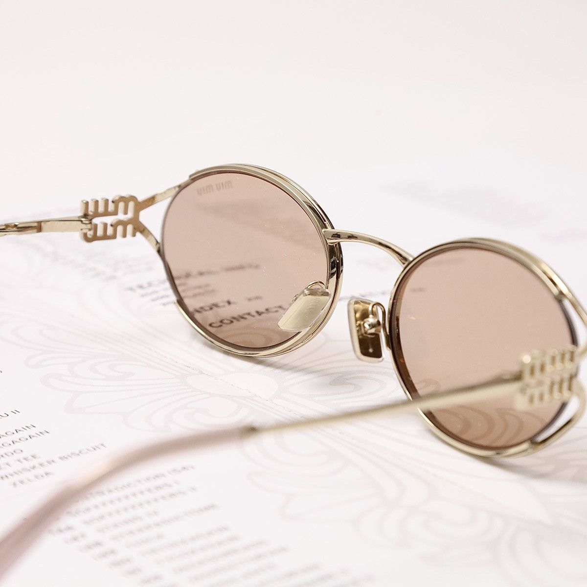 Miu Miu MIU MIU 0MU 52YS SUNGLASSES Size ONE SIZE - 4 Thumbnail