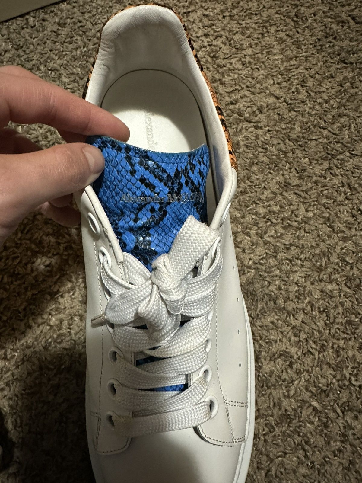 McQ Alexander McQueen Alexander Mcqueen Oversized Sneaker ‘White Multi Snakeskin Size US 11 / EU 44 - 9 Thumbnail