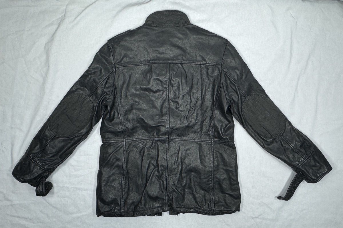 Vintage Compagnia Delle Pelli Military Motorcycle Leather Jacket Size US XXL / EU 58 / 5 - 9 Thumbnail