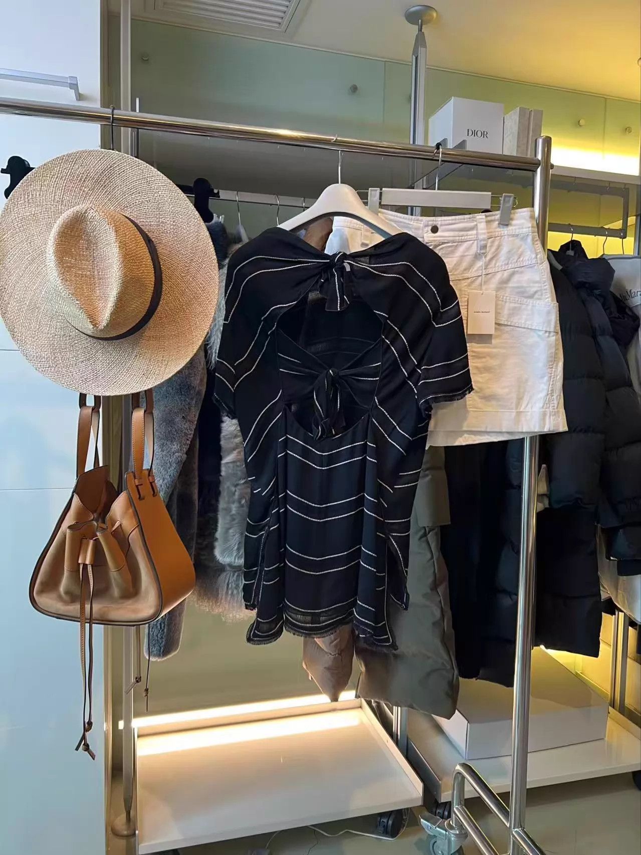 Proenza Schouler Proenza Schouler Black White Striped Bow Shirt Size 6 New Size M / US 6-8 / IT 42-44 - 3 Thumbnail