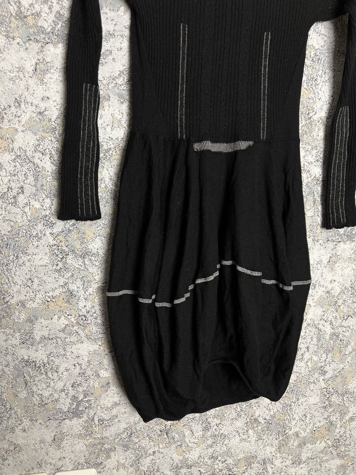 Designer × Marithe + Francois Girbaud Marithe Francois Girbaud Wool Dress Black Size Medium Size M / US 6-8 / IT 42-44 - 2 Thumbnail