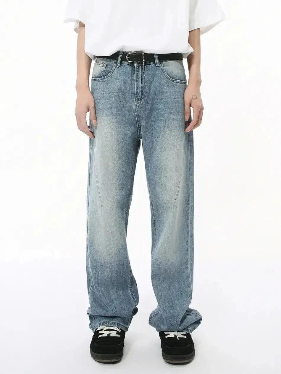 Japanese Brand Retro loose wide leg casual jeans Size US 32 / EU 48 - 6 Thumbnail