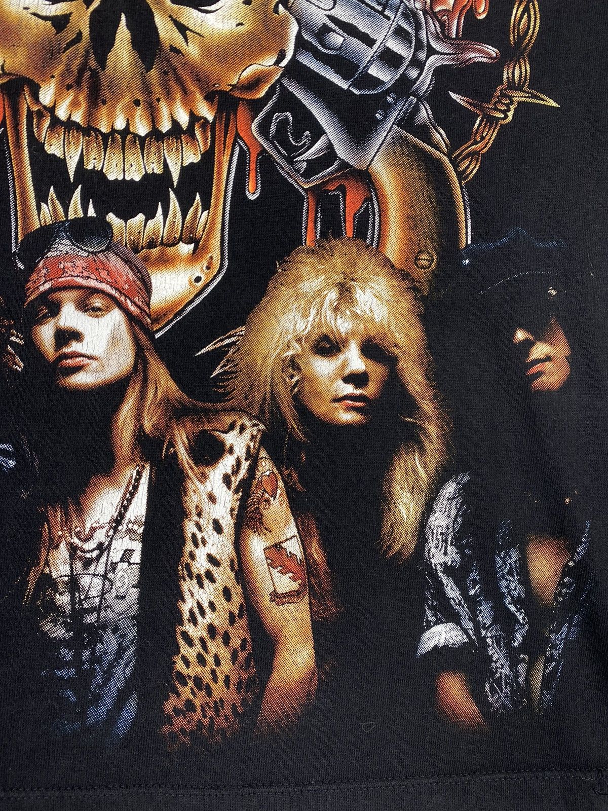 Guns N' Roses × Vintage Vintage 90 s Guns N' Roses Over Print Rock Band Tee Size US S / EU 44-46 / 1 - 8 Thumbnail