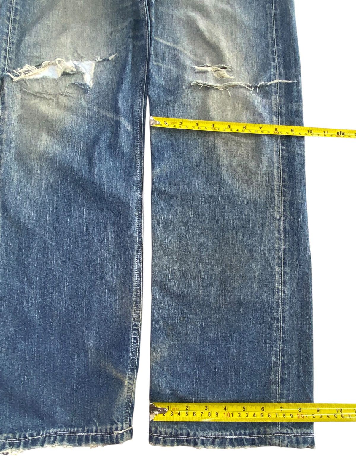 Levi's Vintage Levi’s 503 Whiskers Ripped Style Loose Jeans Size US 34 / EU 50 - 8 Thumbnail