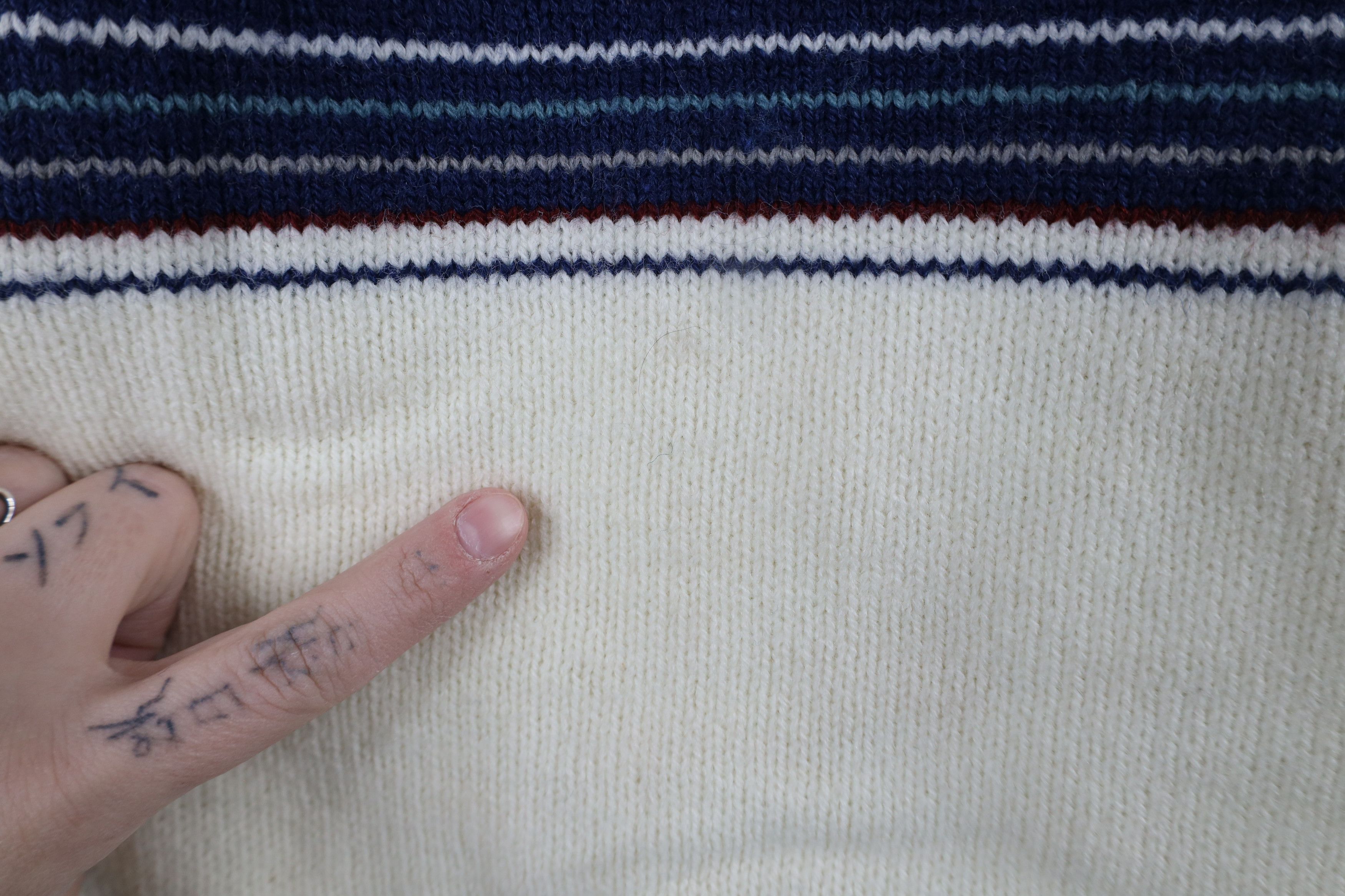 Vintage Vintage 70s Streetwear Ribbed Knit Crewneck Sweater USA Size XL / US 12-14 / IT 48-50 - 5 Thumbnail