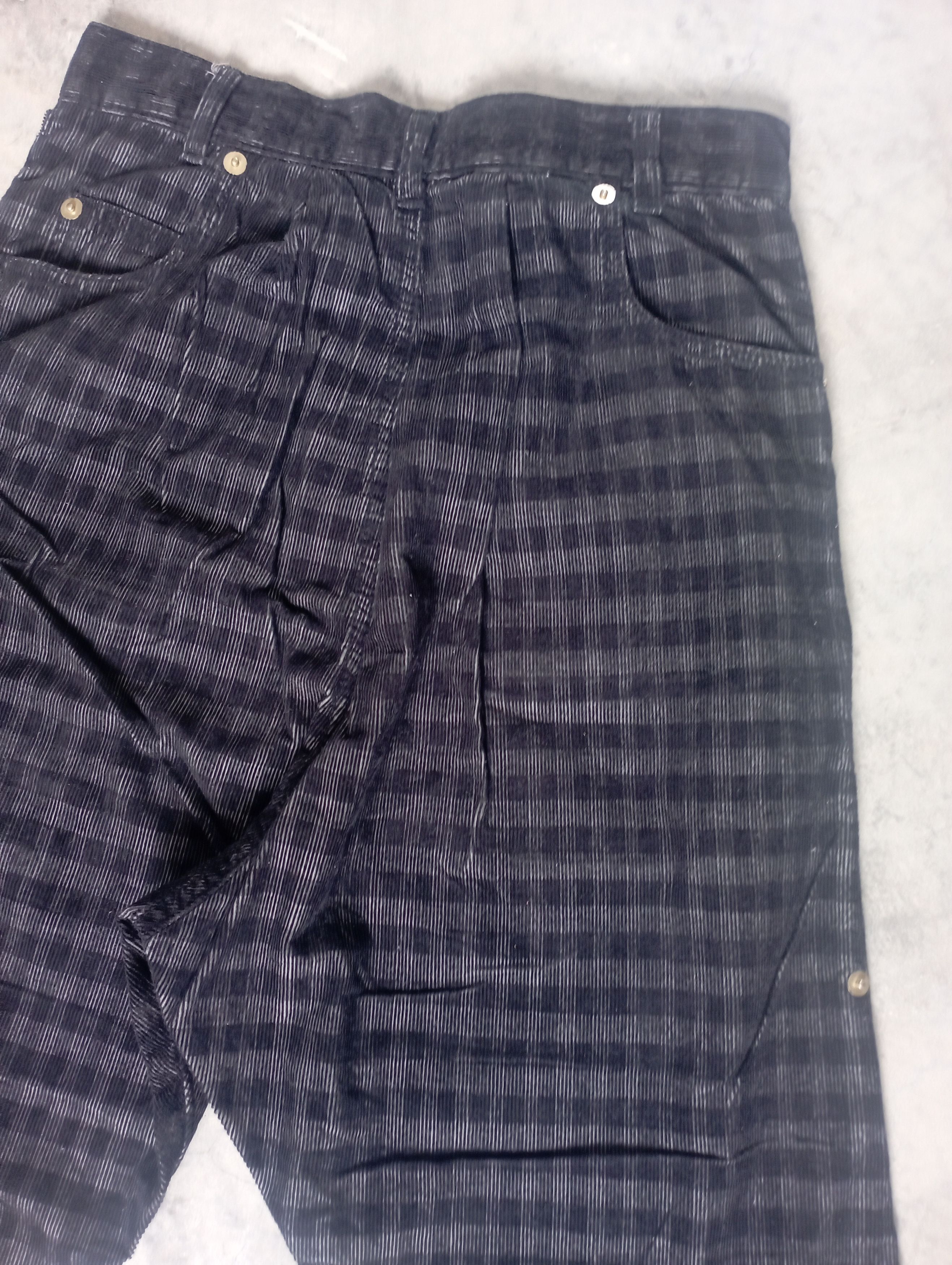 Issey Miyake Baggy Pant Mercibeaucoup Issey Miyake Corduroy Tartan Pant Size US 29 - 10 Thumbnail