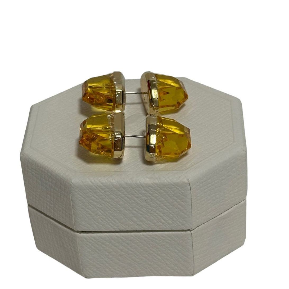 Swarovski Swarovski Lucent stud earrings Yellow, Gold-tone plated Size ONE SIZE - 1 Thumbnail