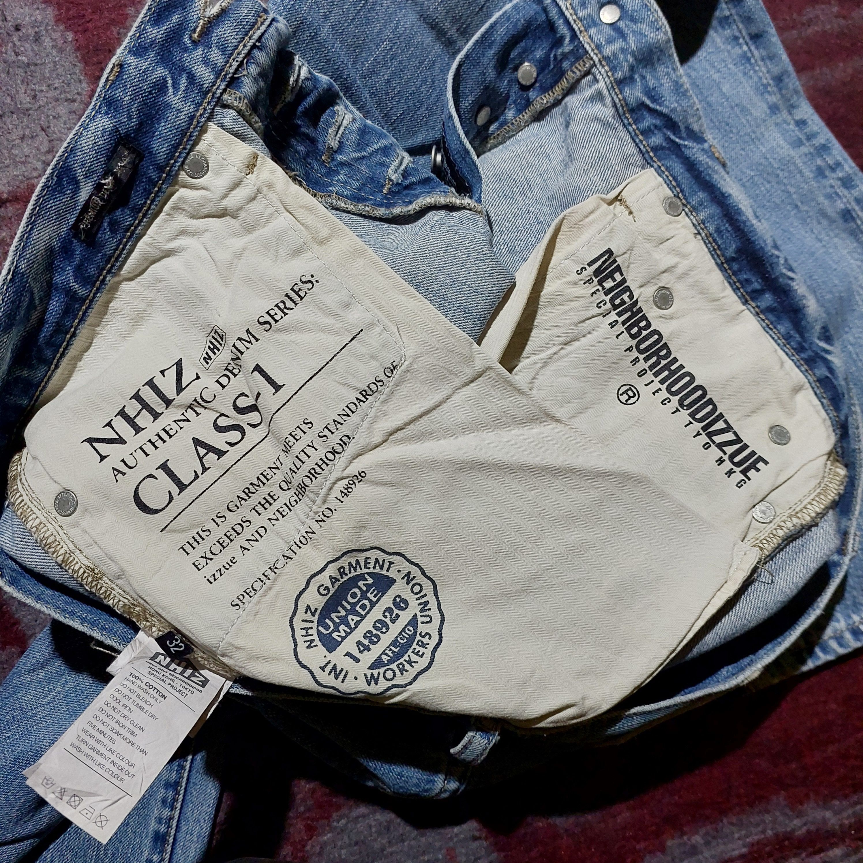 Neighborhood Vintage Izzue plus Neighborhood Distressed blue denim Size US 32 / EU 48 - 8 Thumbnail