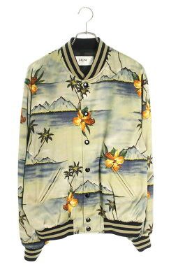 Celine Loose Teddy Jacket in Printed Satin Size US XS / EU 42 / 0 - 1 Thumbnail