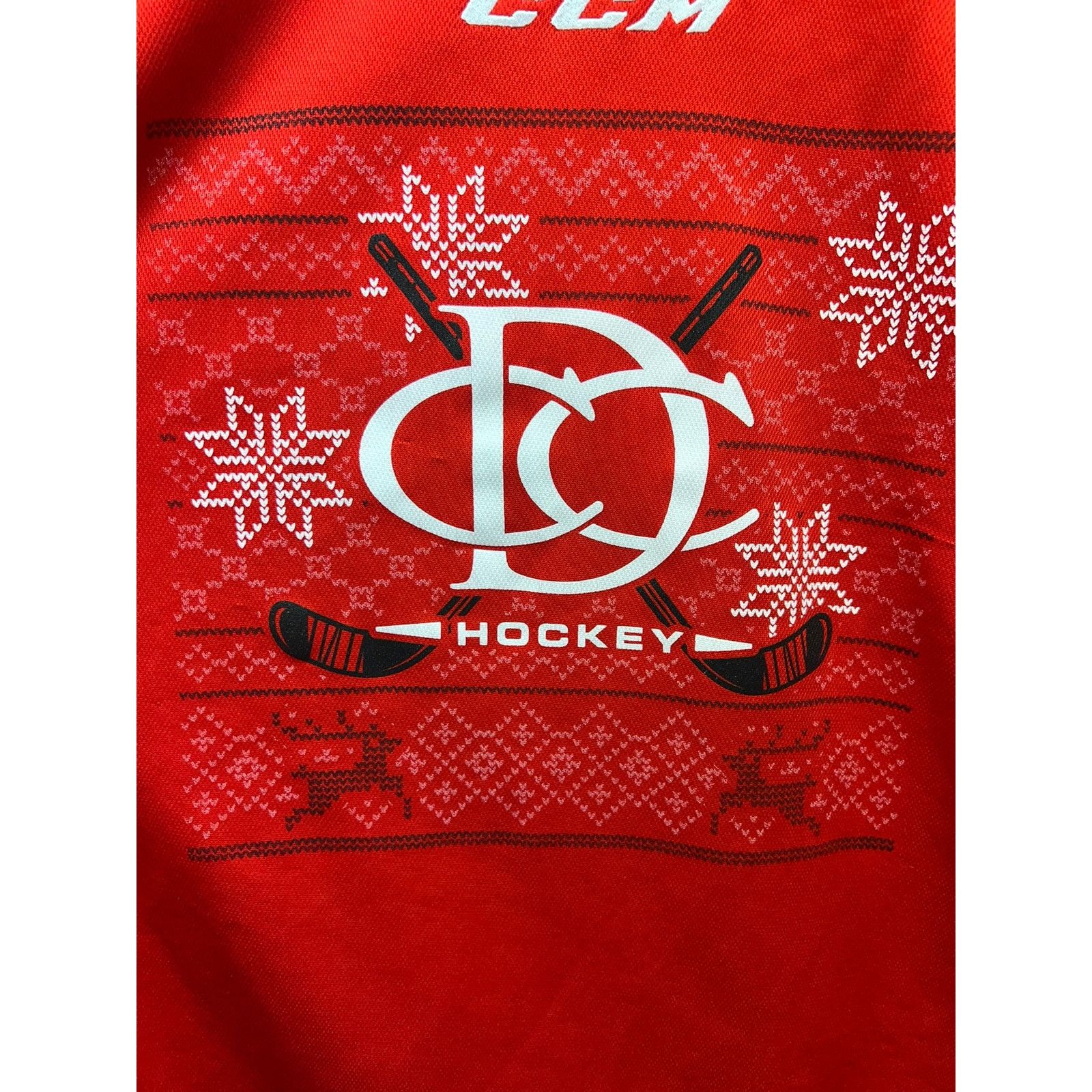 Ccm CCM Hockey Red Jersey Top Christmas Winter Y2K Small Size US S / EU 44-46 / 1 - 4 Thumbnail