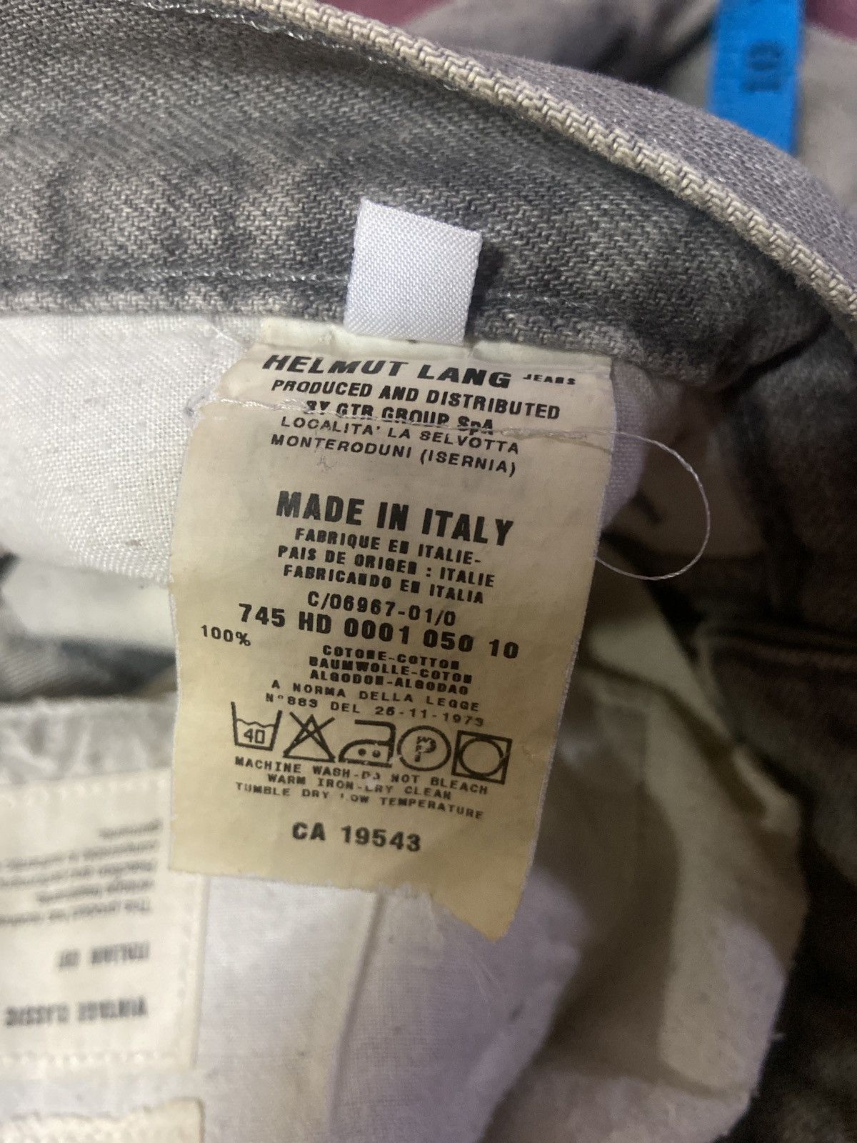 Helmut Lang × Vintage 👘SALE👘 HELMUT LANG VINTAGE CLASSIC DENIM ITALIAN CUT Size US 30 / EU 46 - 14 Thumbnail