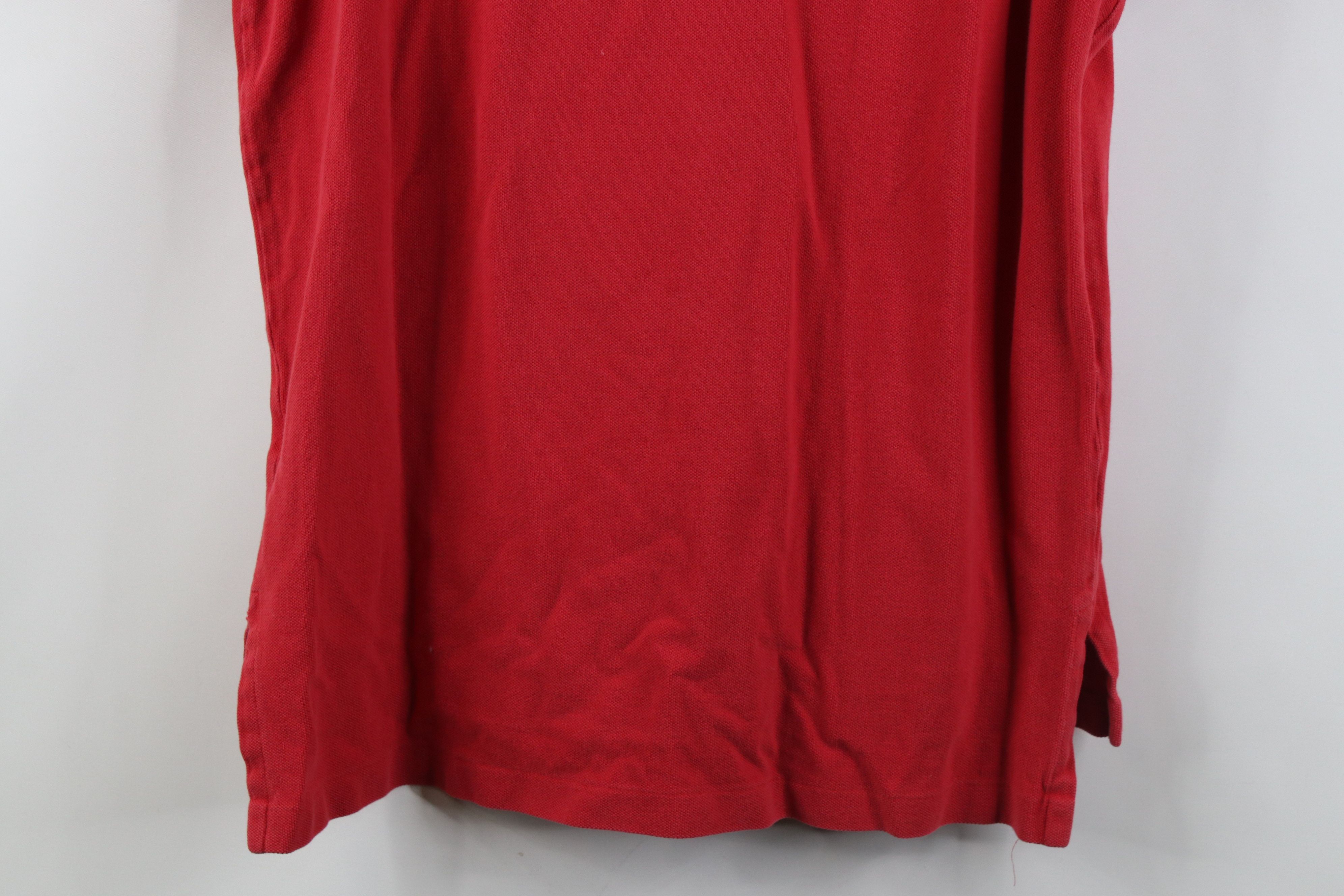 Polo Ralph Lauren Vintage 90s Ralph Lauren Pique Cotton Golf Polo Shirt Red Size US M / EU 48-50 / 2 - 14 Thumbnail