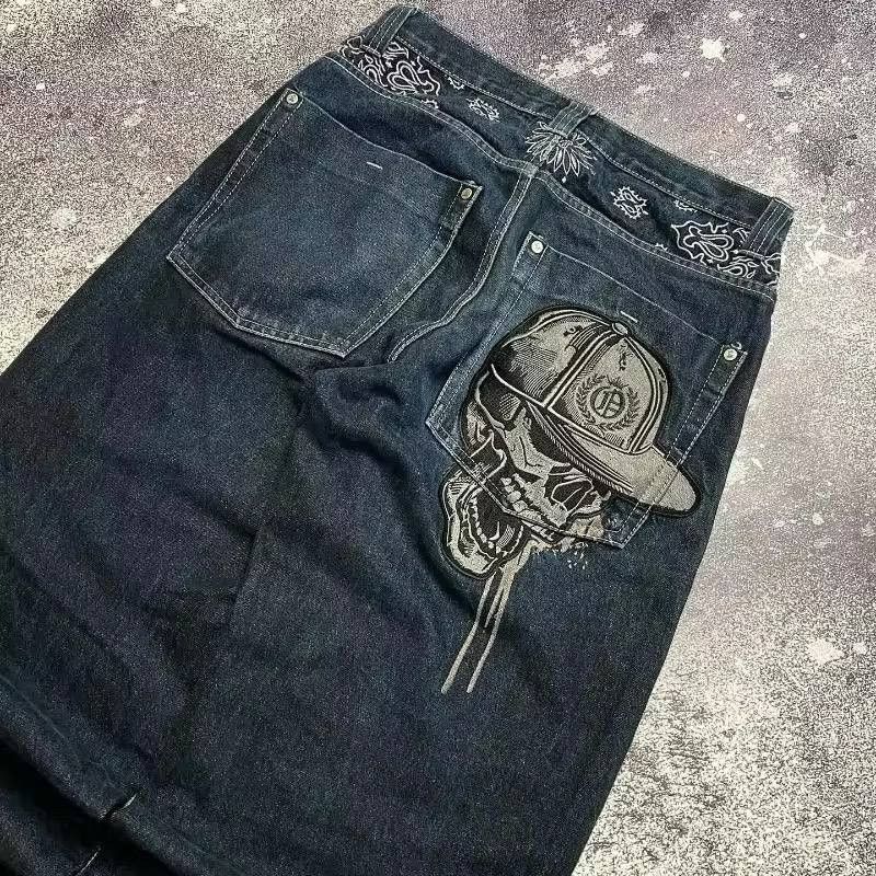 Japanese Brand × Vintage American wide gothic style jeans Size US 34 / EU 50 - 3 Thumbnail