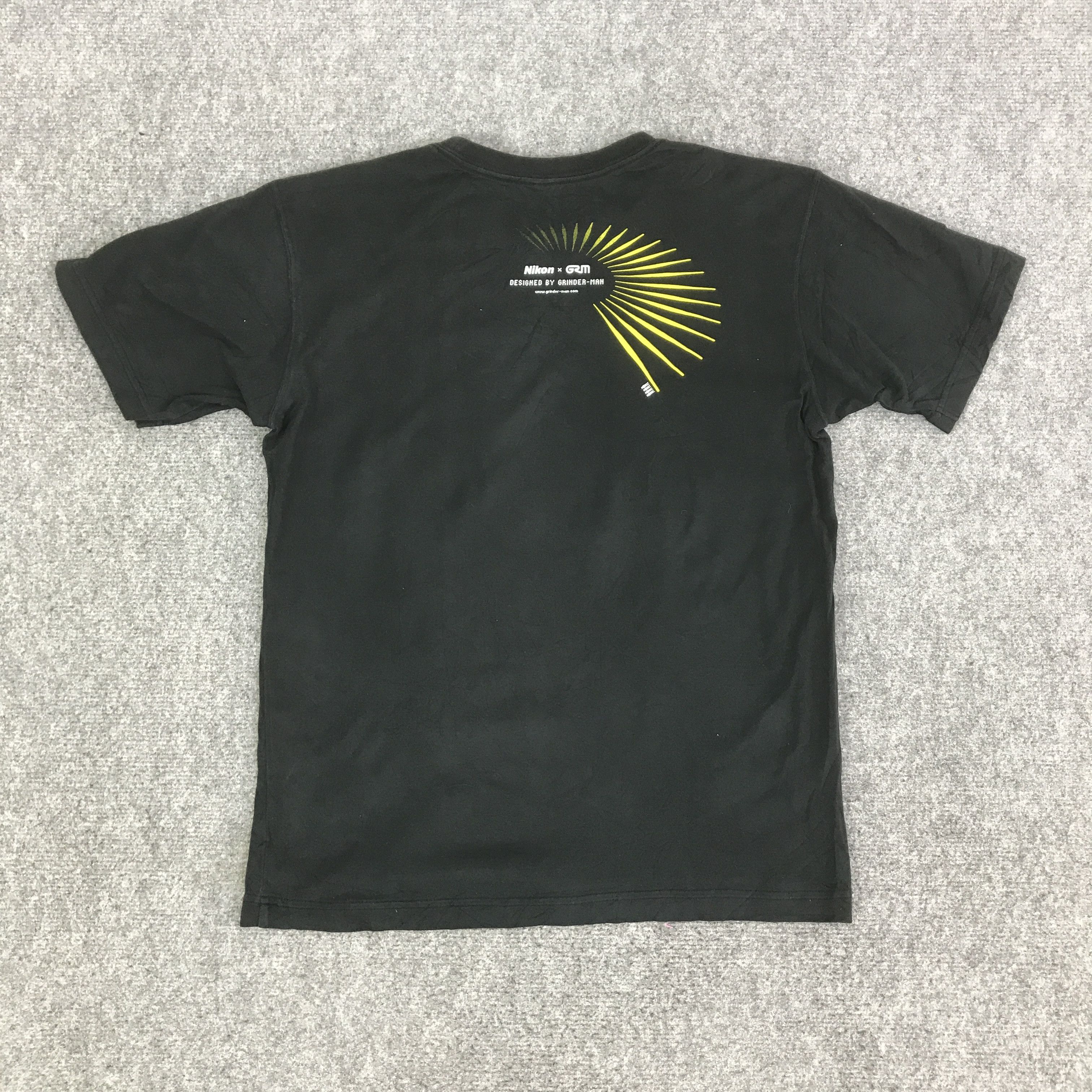 Uniqlo Y2K NIKON X GRM BLACK FADED T-SHIRT K93B35 Size US M / EU 48-50 / 2 - 3 Thumbnail